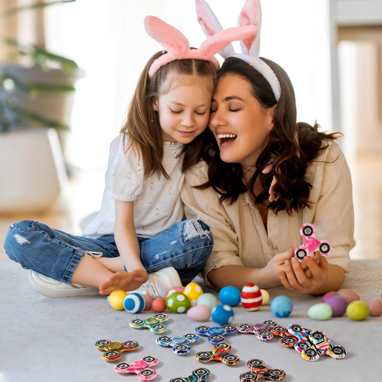 SCIONE Paquete de 12 Fidget Spinners para Niños y Adultos