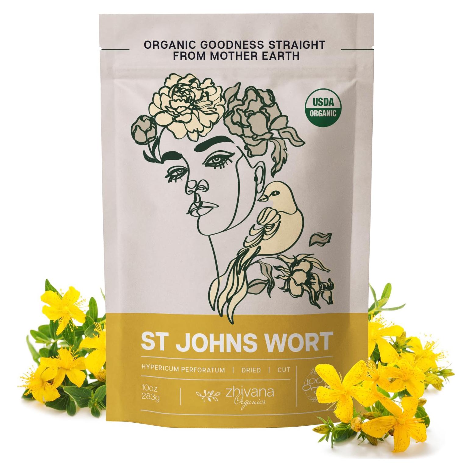 Té de Hierba de San Juan Orgánico USDA 283.5 g - Zhivana Organics