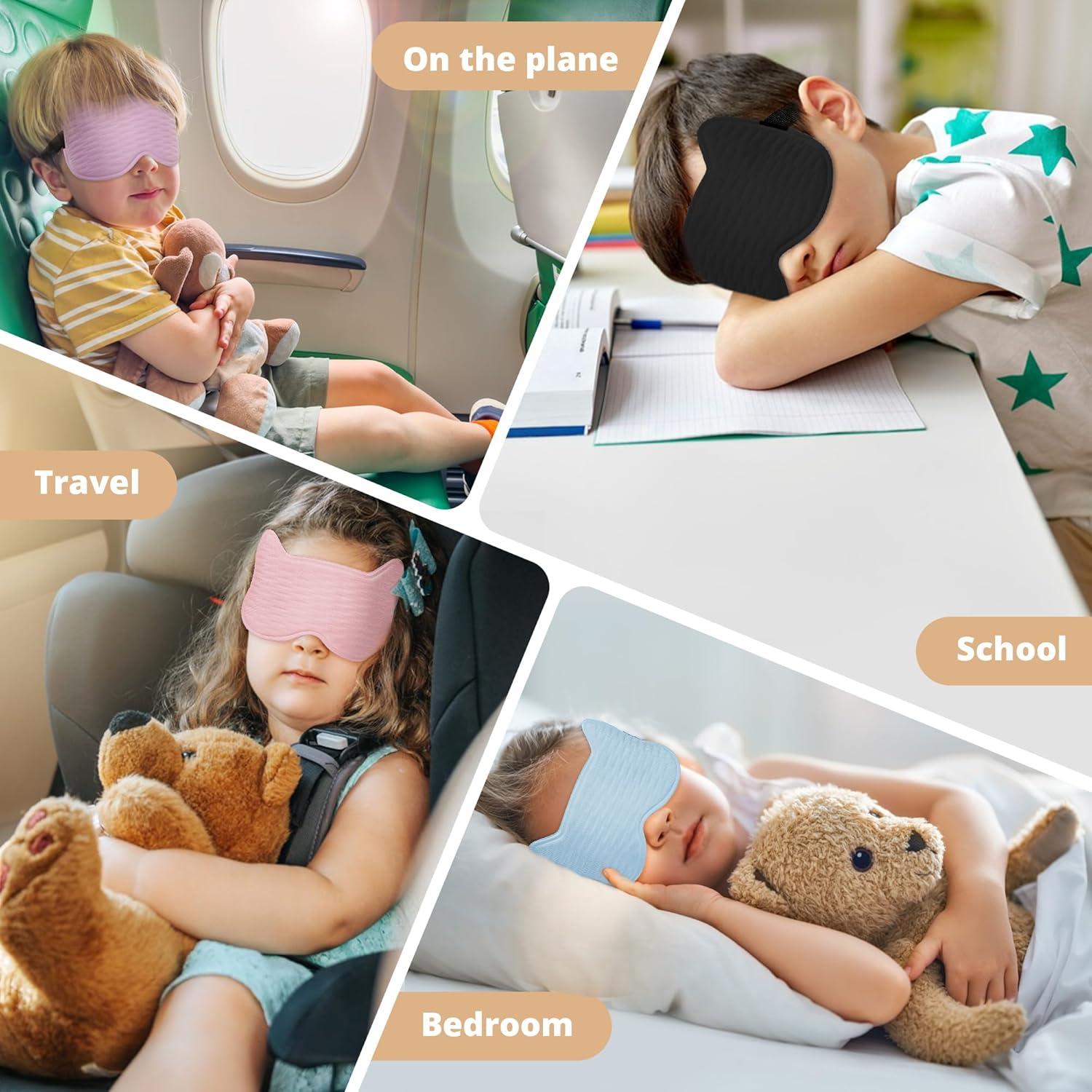 Máscara de Ojos 3D Spacepower para Niños - Diseño Gato, Ajustable