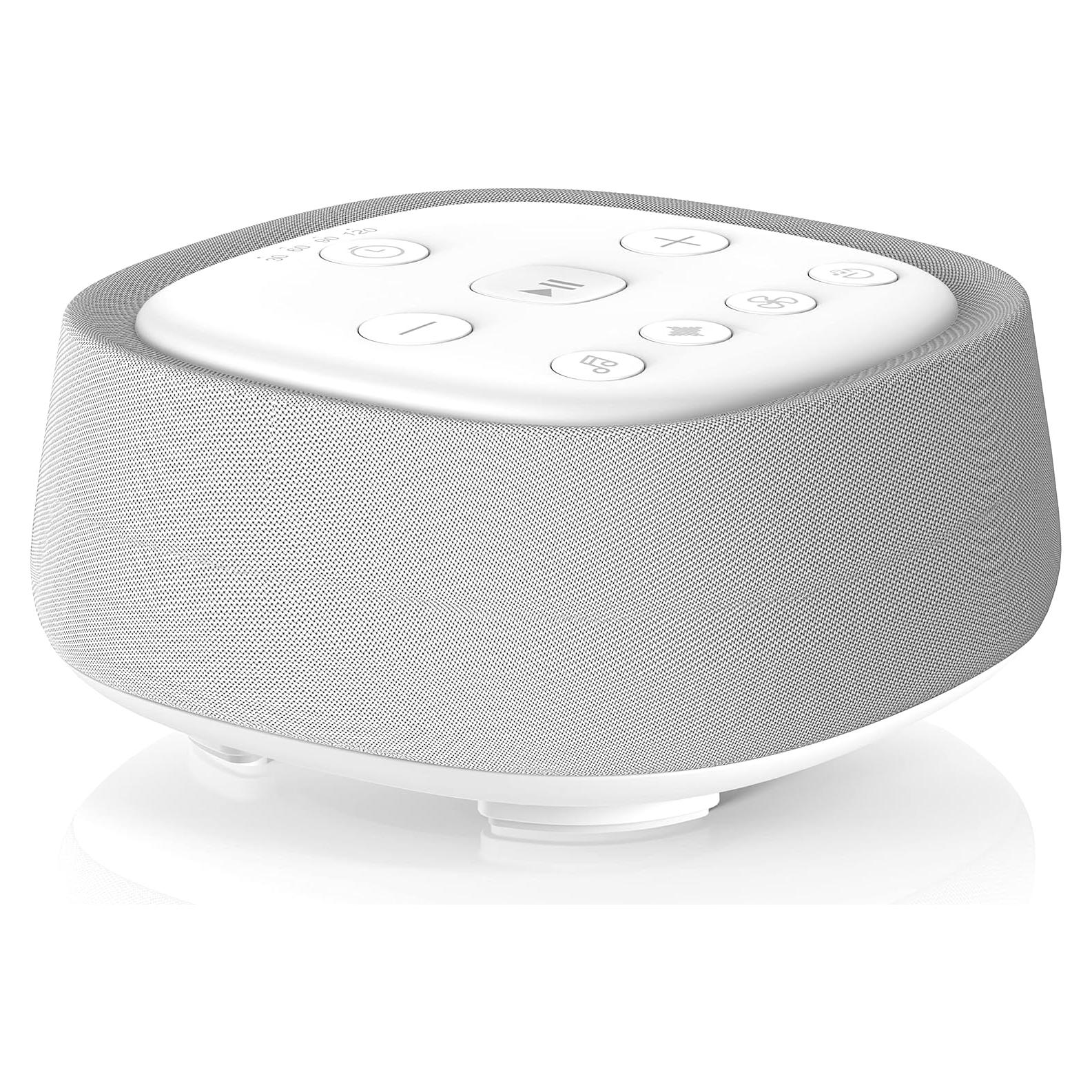 Rechargeable White Noise Machine with 28 Smoothing Sounds, Portable Sound Machine for Baby Kids Adult Sleeping, Auto-Off Timer, 32 levles of Volume Noise Machine Therapy for Home, Office, Travel