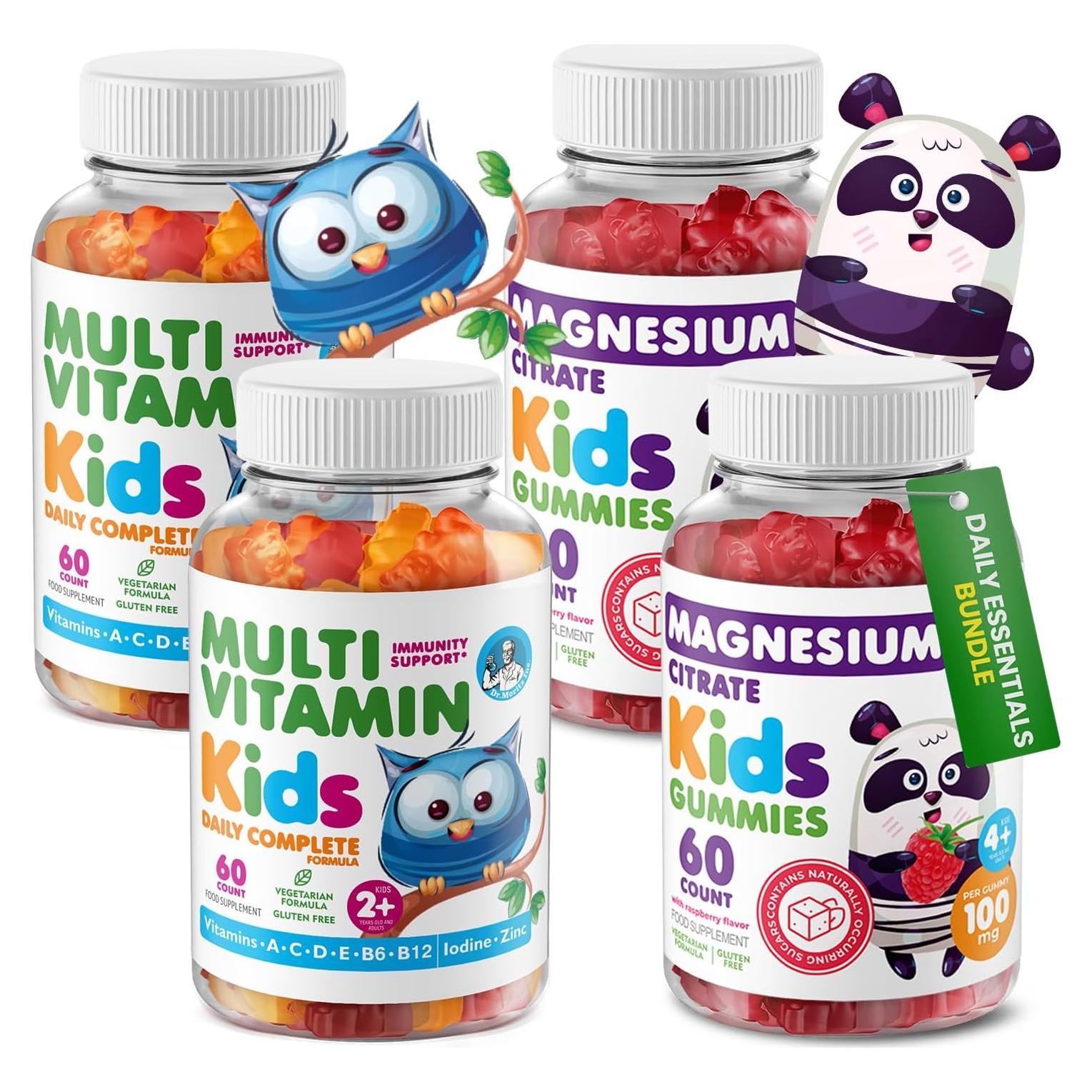 Gomitas de Magnesio y Multivitaminas DR. MORITZ para Niños - 120 Unidades
