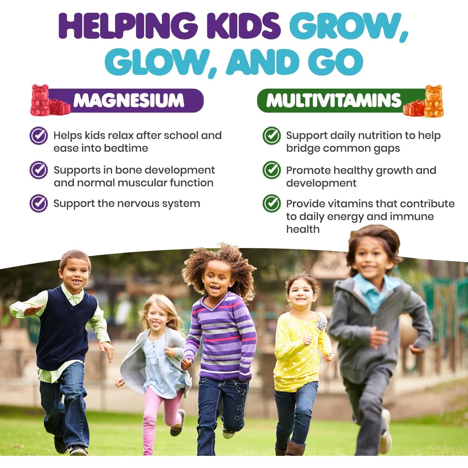 Gomitas de Magnesio y Multivitaminas DR. MORITZ para Niños - 120 Unidades