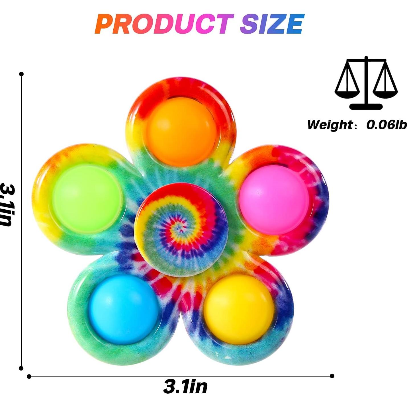 Paquete de 4 Fidget Spinners Effacera para Alivio de Estrés