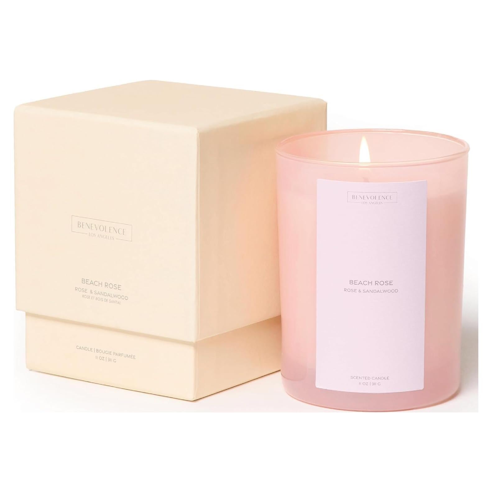 Vela Aromática Benevolence LA Rosa de Playa 311g Cera Natural