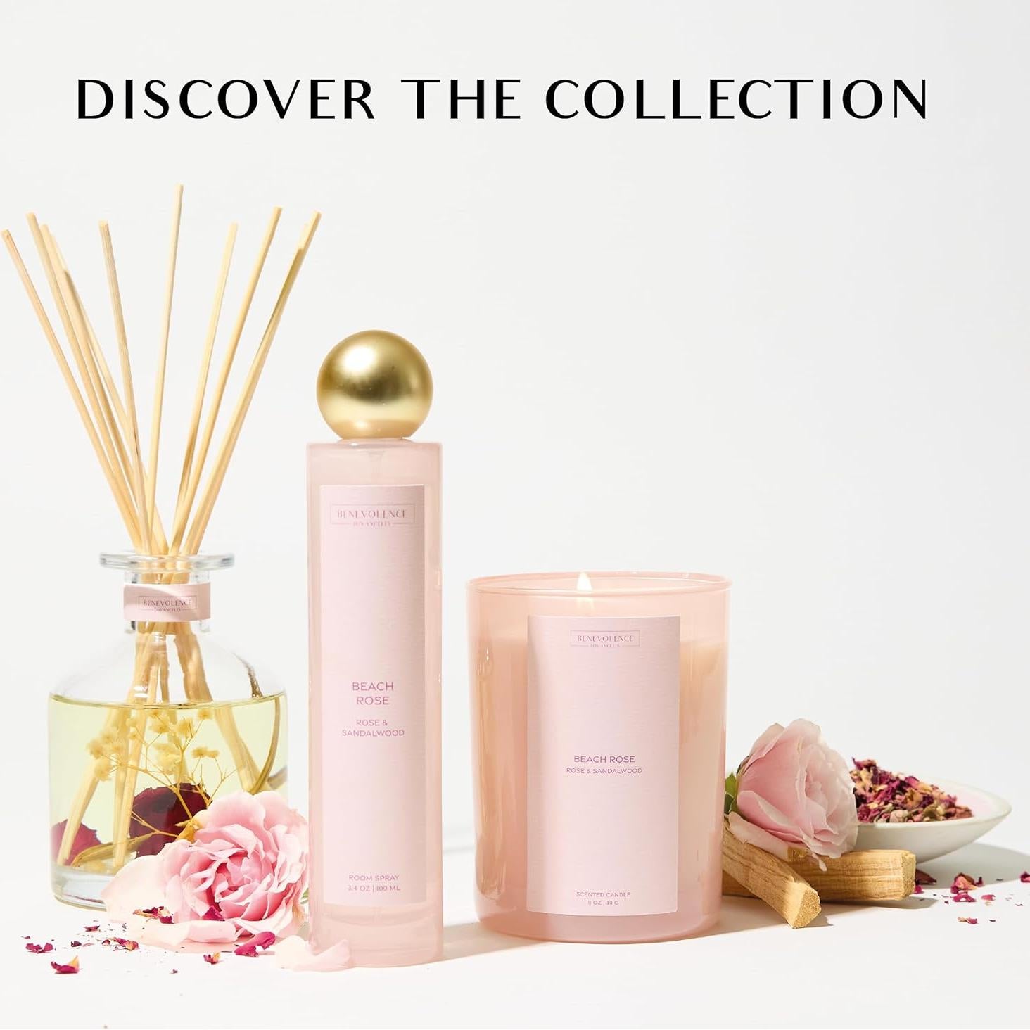 Vela Aromática Benevolence LA Rosa de Playa 311g Cera Natural