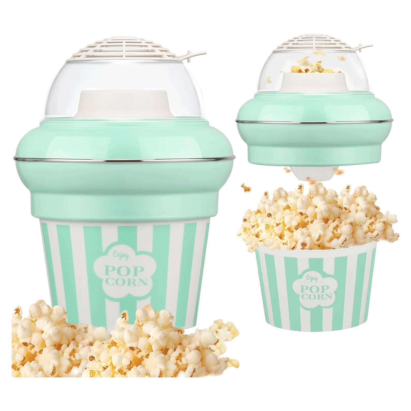 MAISON HUIS Máquina de Palomitas 1100W Sin Aceite 5.3L Verde