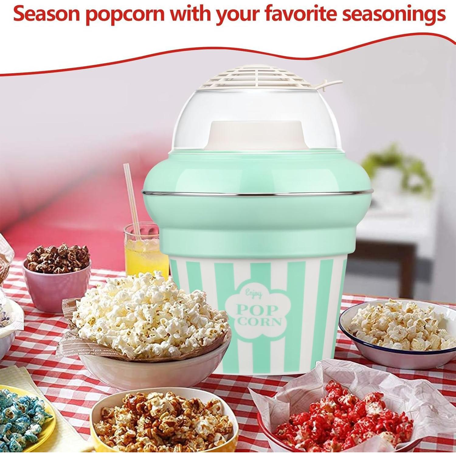 MAISON HUIS Máquina de Palomitas 1100W Sin Aceite 5.3L Verde