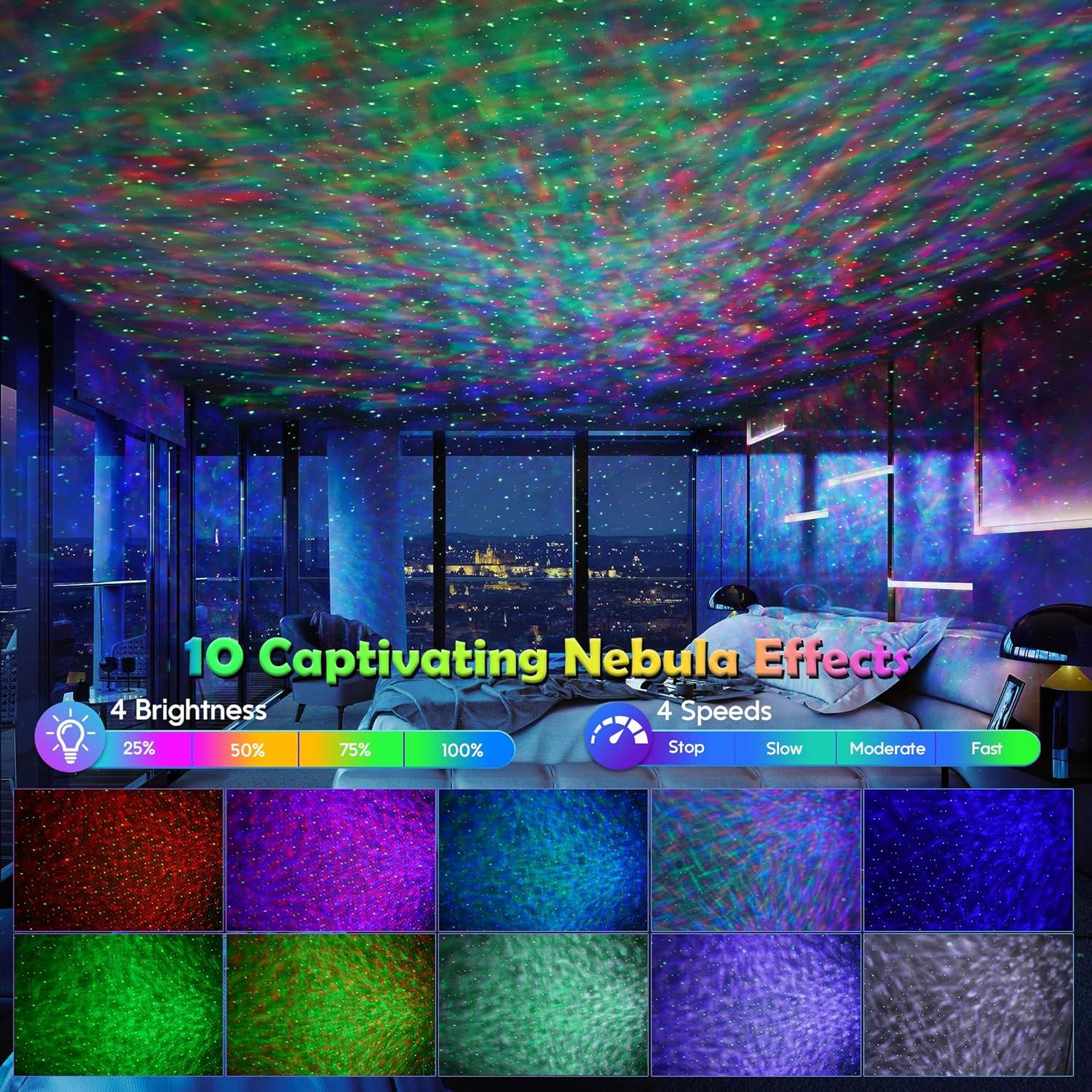 Proyector de Estrellas FlyEagle RS-KLD10B Luz Nocturna