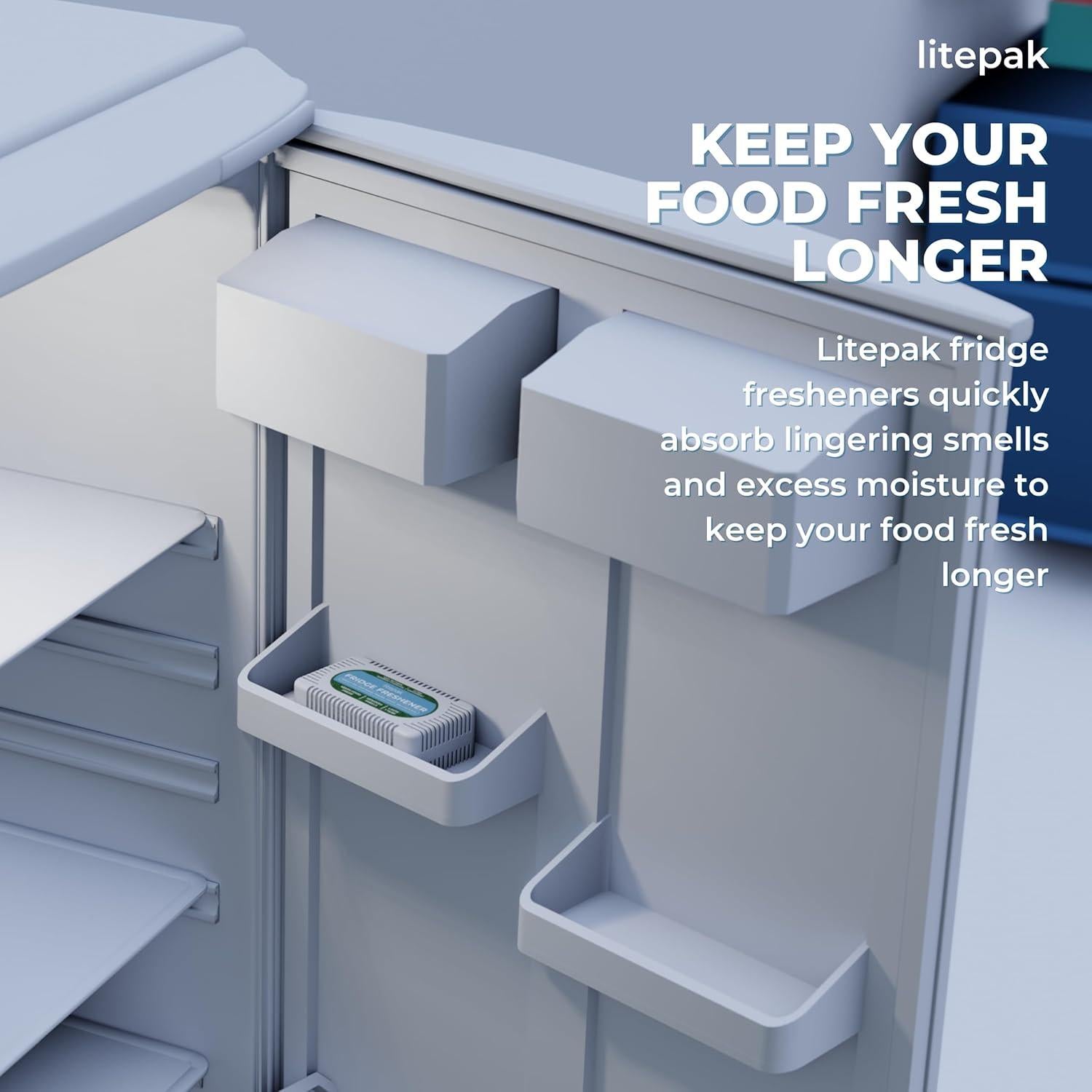 Desodorante y Eliminador de Olores Litepak - Carbón Activado 240g