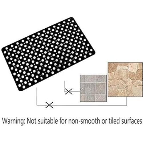 Alfombrilla de baño antideslizante Mantto 40x89 cm negra