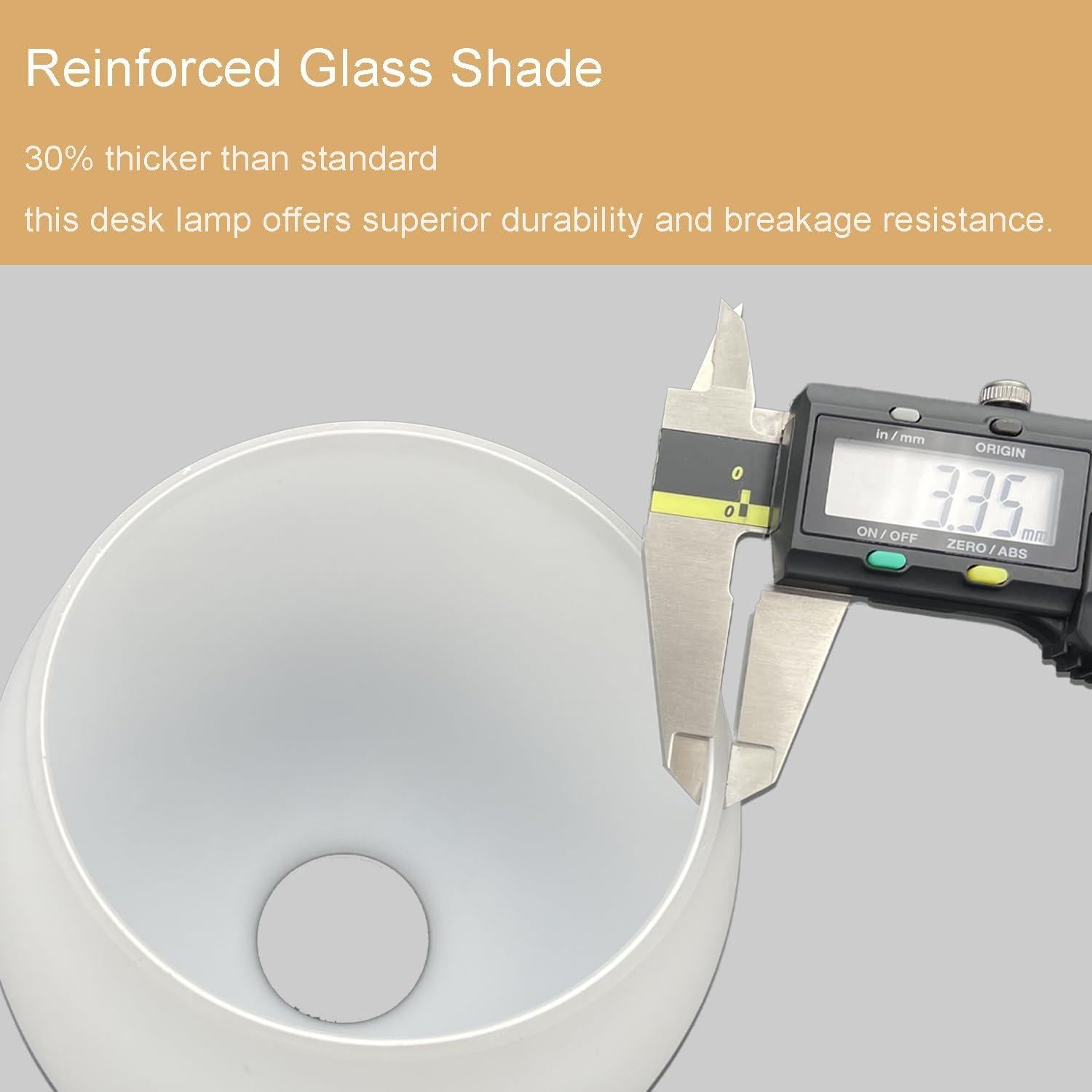 Juego de 2 lámparas de mesa HDW01-2P vidrio blanco mate