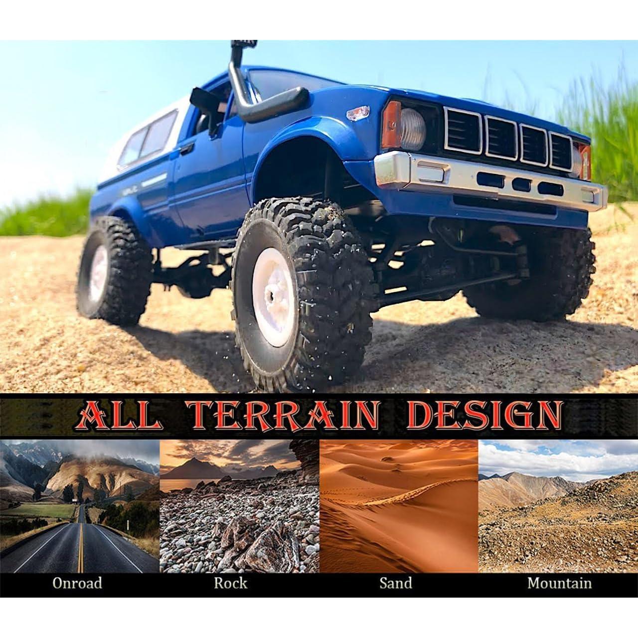 Camión RC WPL C24 4x4 Escala 1/16 Todo Terreno con Control Remoto