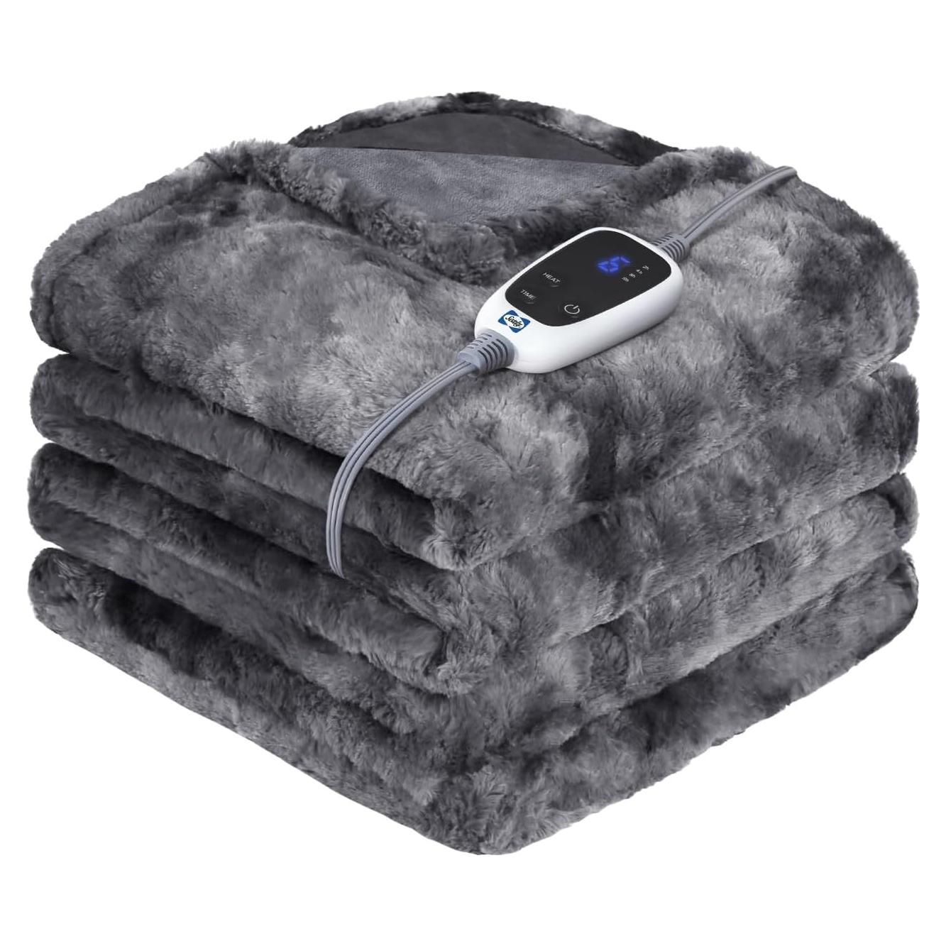 Manta Eléctrica Sealy 127x152 cm Piel Sintética 6 Niveles Calor