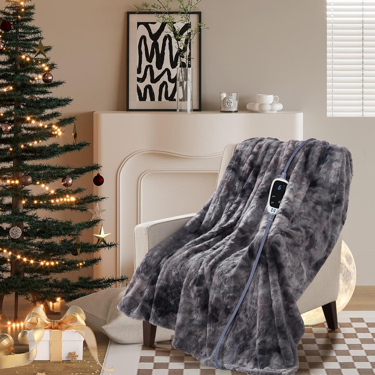 Manta Eléctrica Sealy 127x152 cm Piel Sintética 6 Niveles Calor