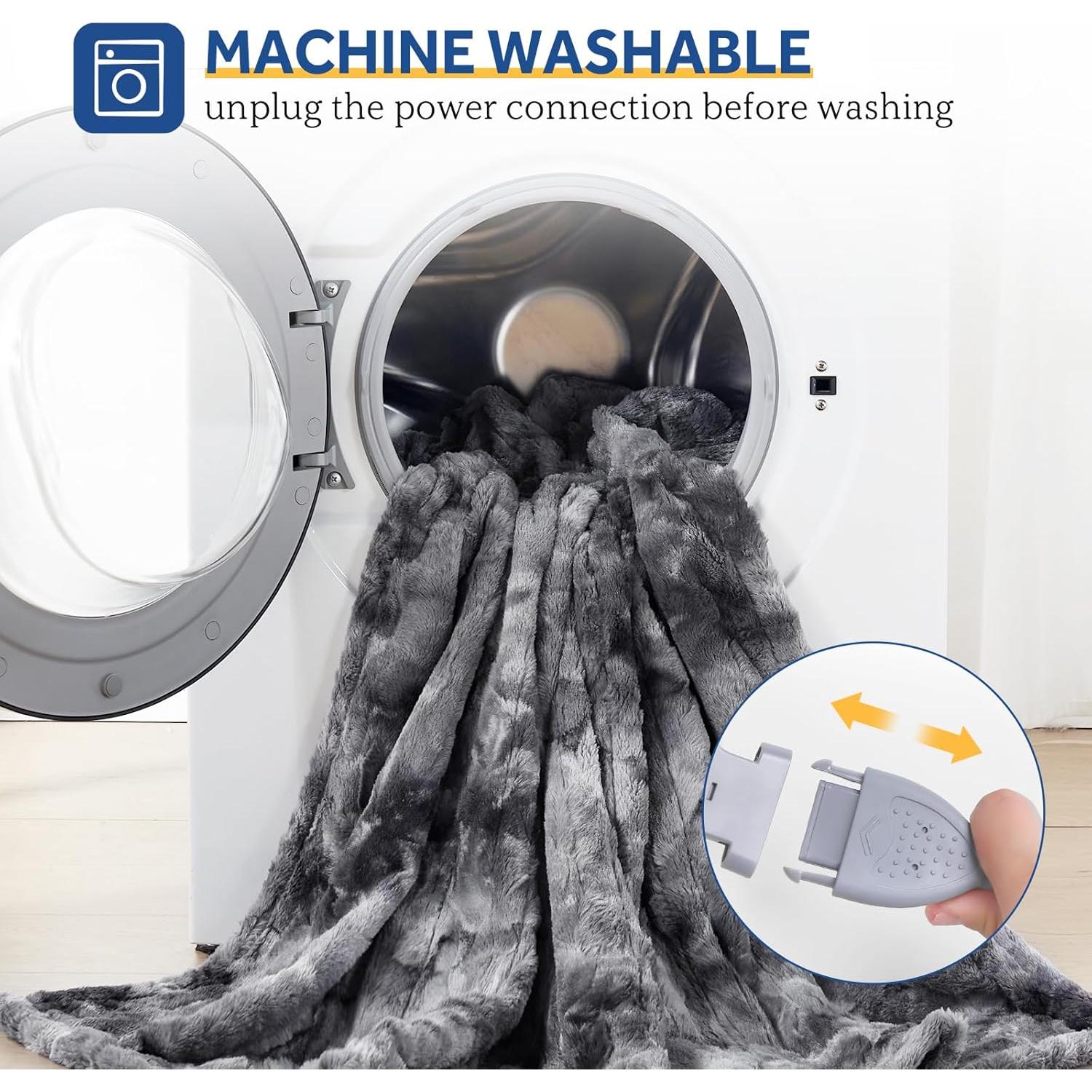 Manta Eléctrica Sealy 127x152 cm Piel Sintética 6 Niveles Calor