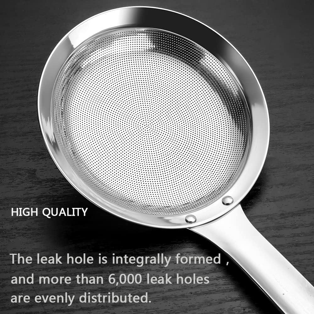 Set de Coladores de Malla Fina Hvanam Acero Inoxidable 2 Piezas