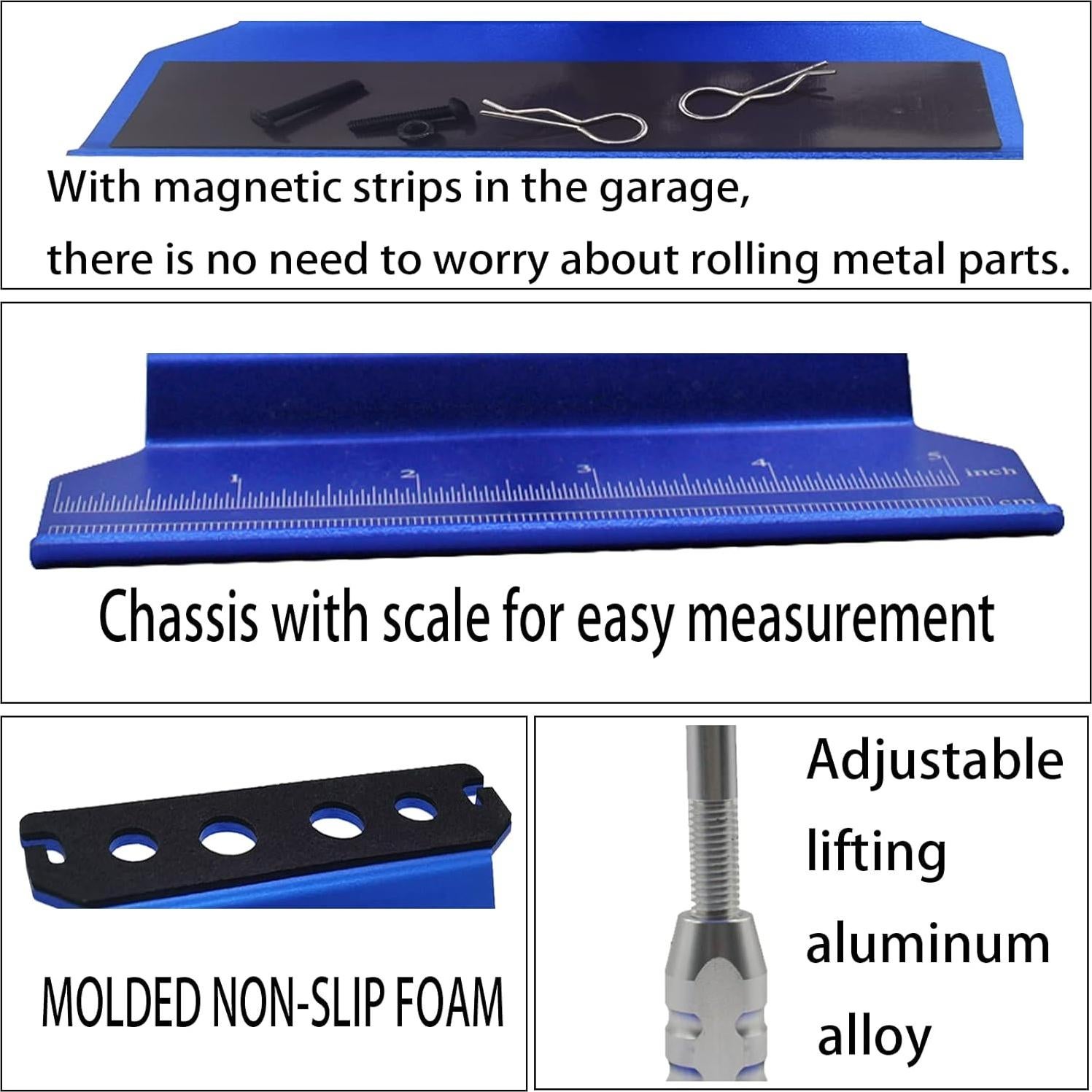 Juego de herramientas RC Lelut 523 Piezas para coches 1/8 a 1/18