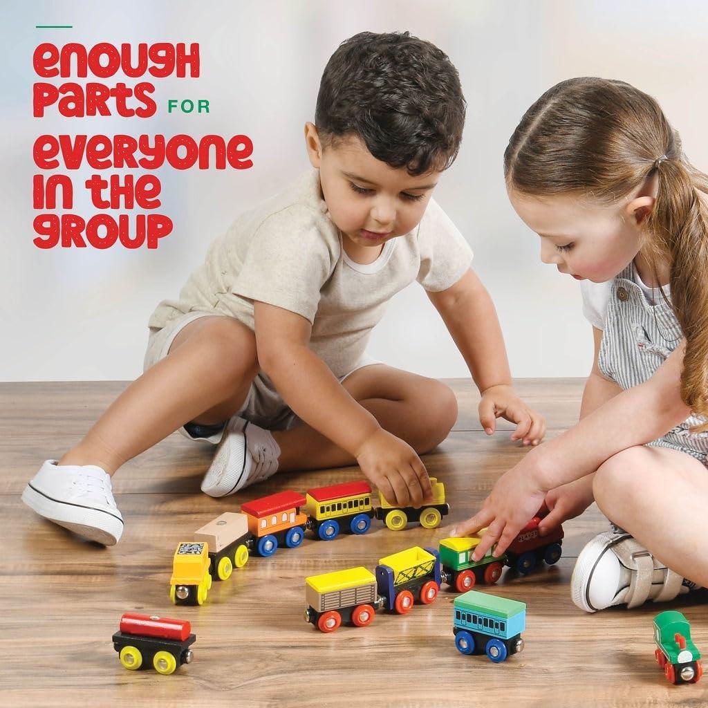 Juego de tren de madera 12 PCS - Play22 - Magnético educativo