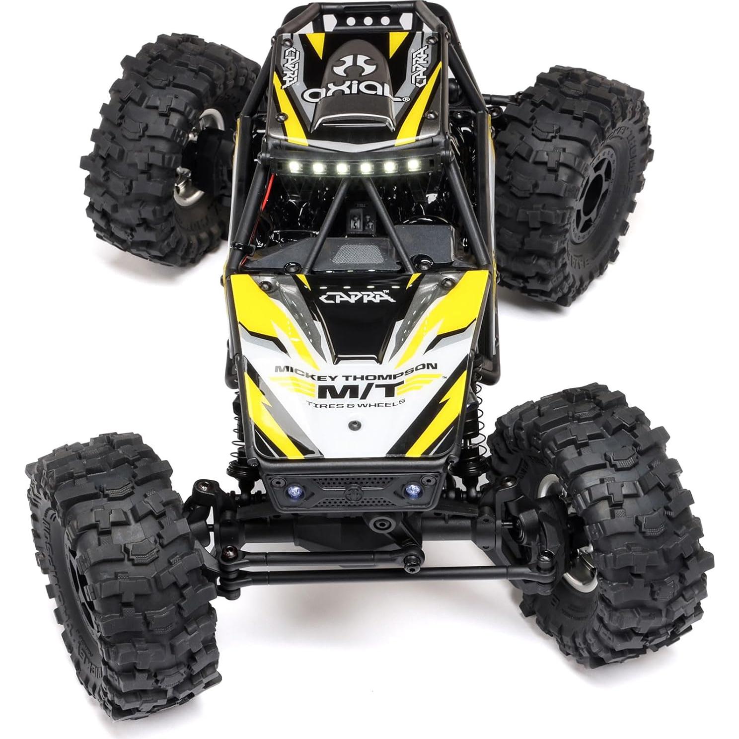 Camión RC Axial UTB18 Capra 4WS 1/18 Amarillo RTR 4x4