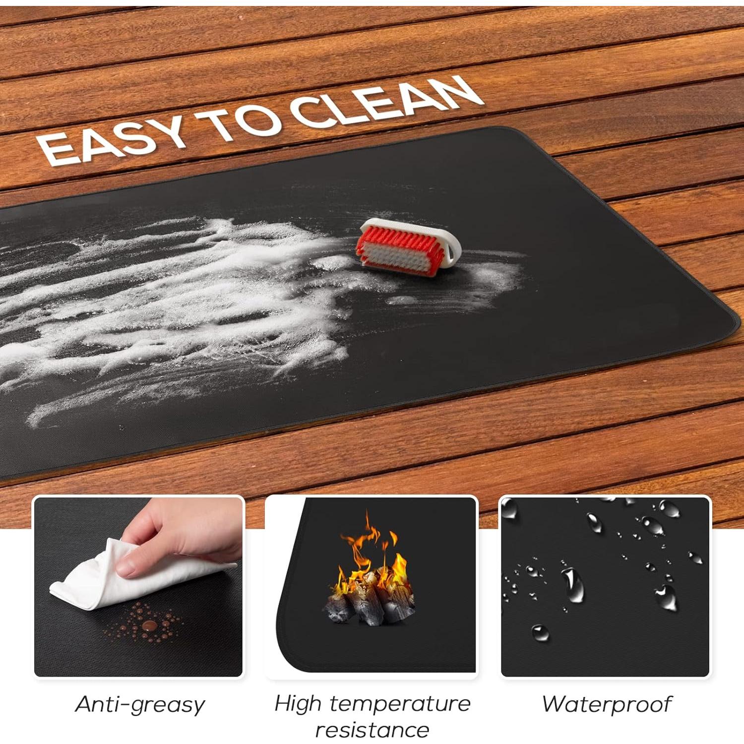 Alfombrilla Resistente al Calor FLASLD para Parrilla 60x40cm