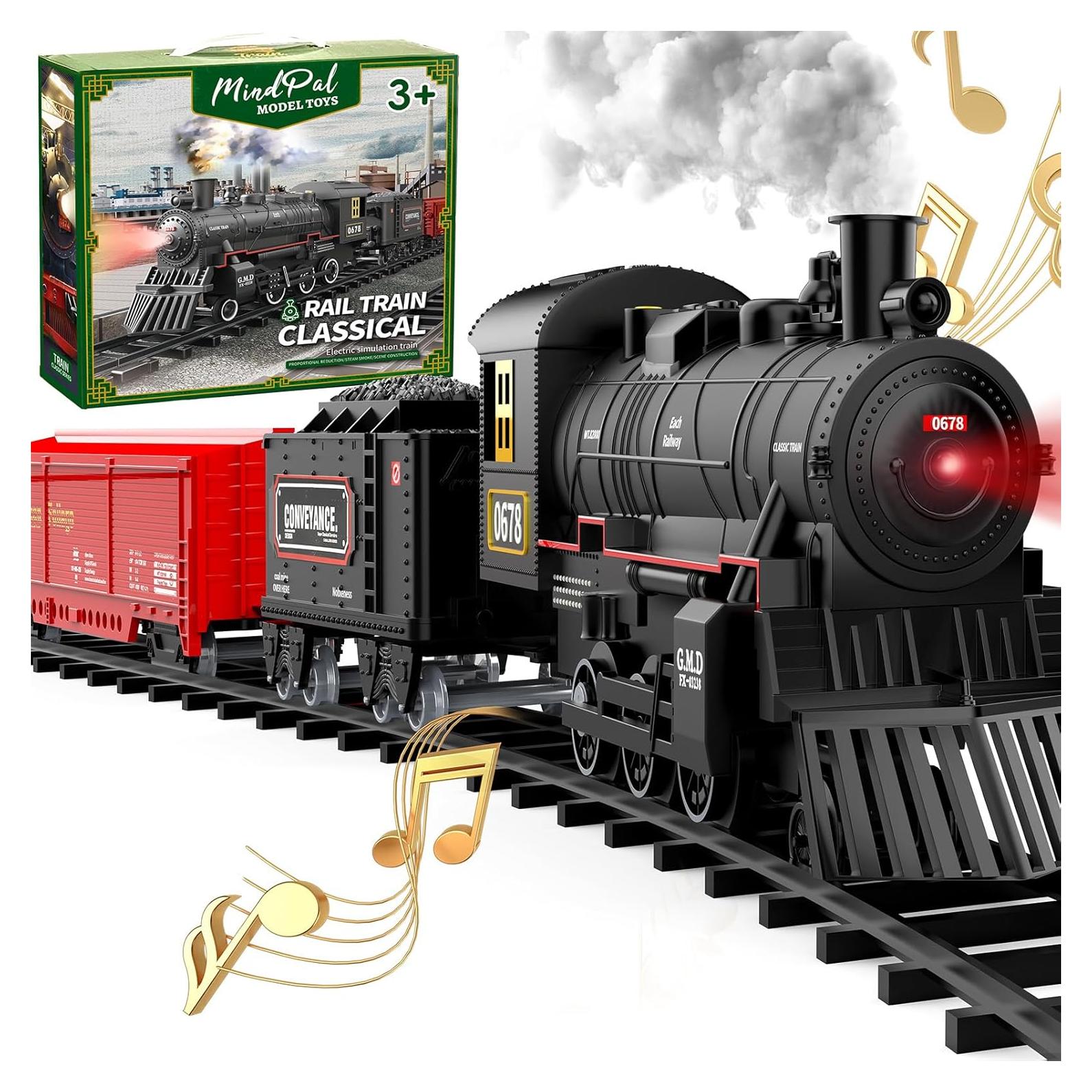 Juego de tren eléctrico MindPal con luces y sonido 0.92kg