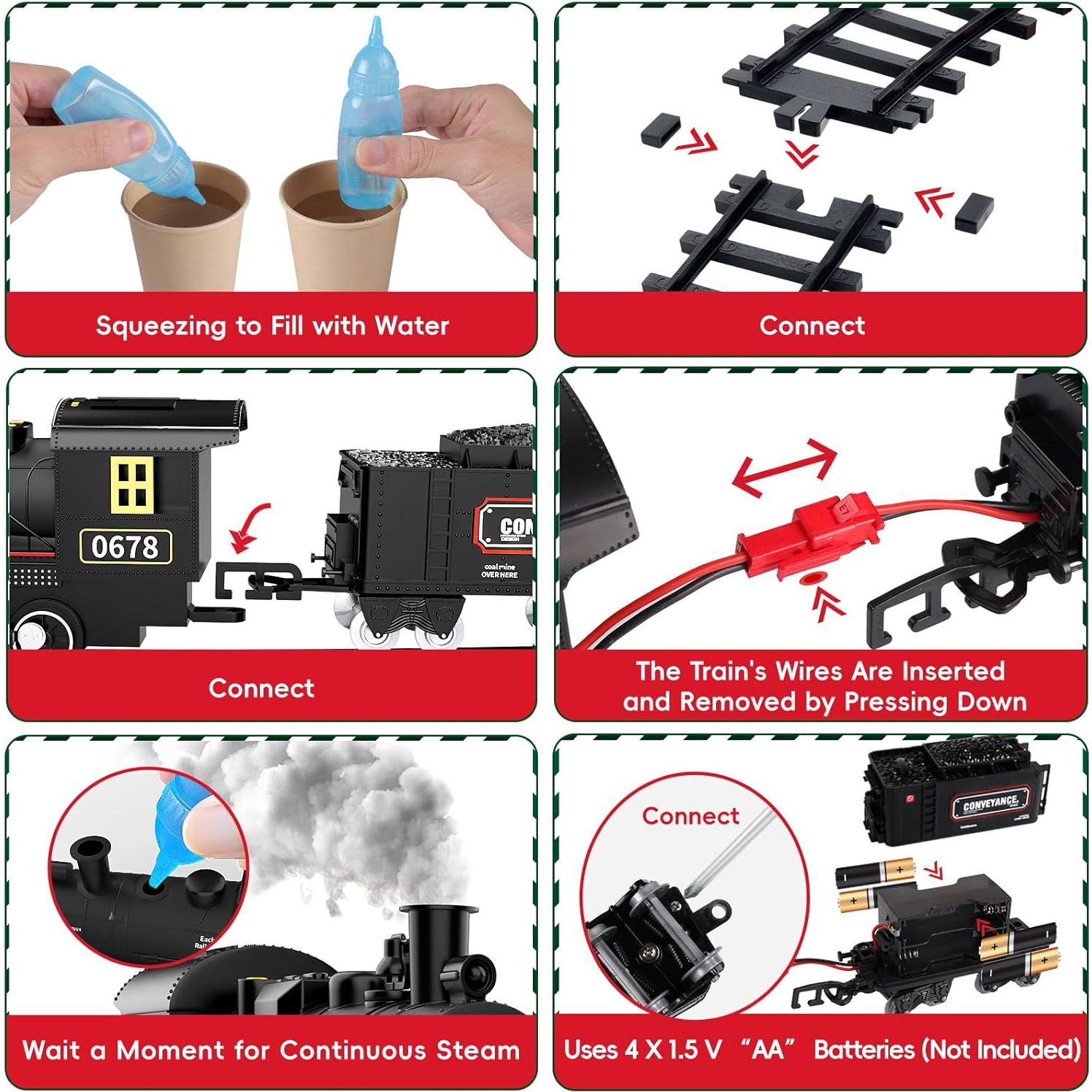 Juego de tren eléctrico MindPal con luces y sonido 0.92kg