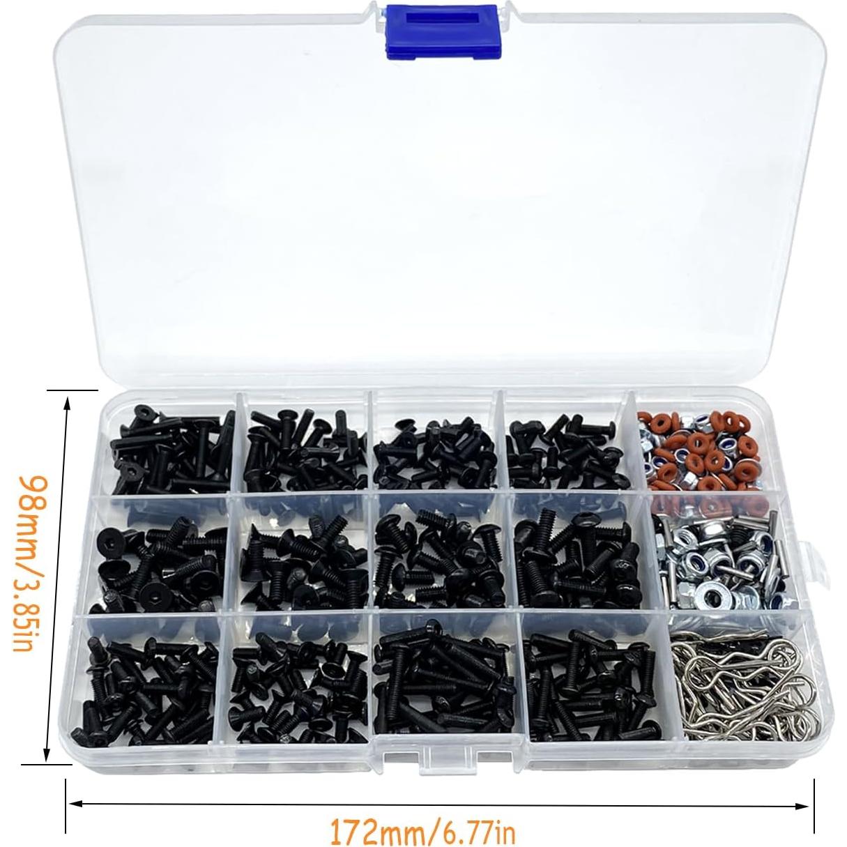 Kit de Tornillos RC 520 Piezas Metal Traxxas Axial Arrma