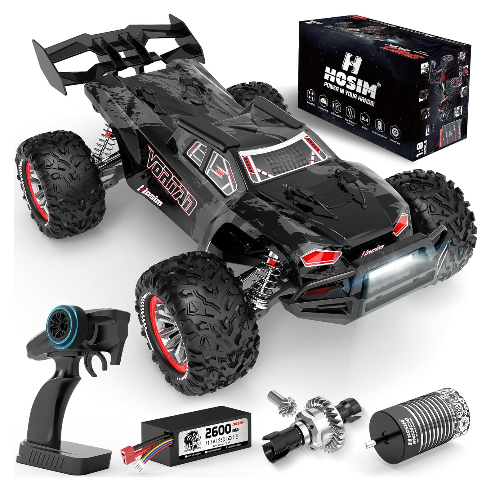 Coche RC Hosim 1:8 Brushless 4WD Todo Terreno 50+KMH