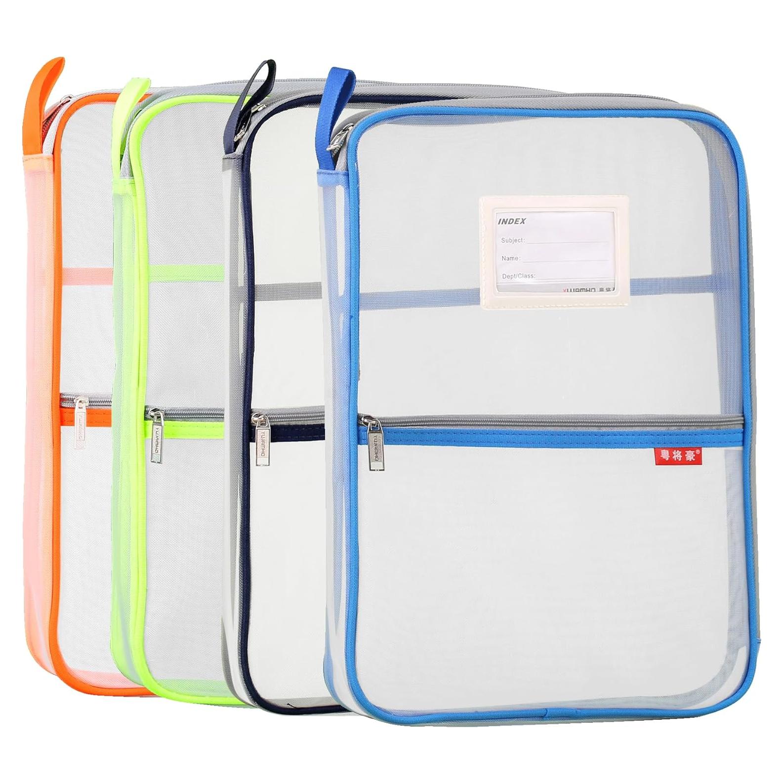 Bolsa de Malla Transparente Pendancy A4 4 Pcs Nylon Ligera