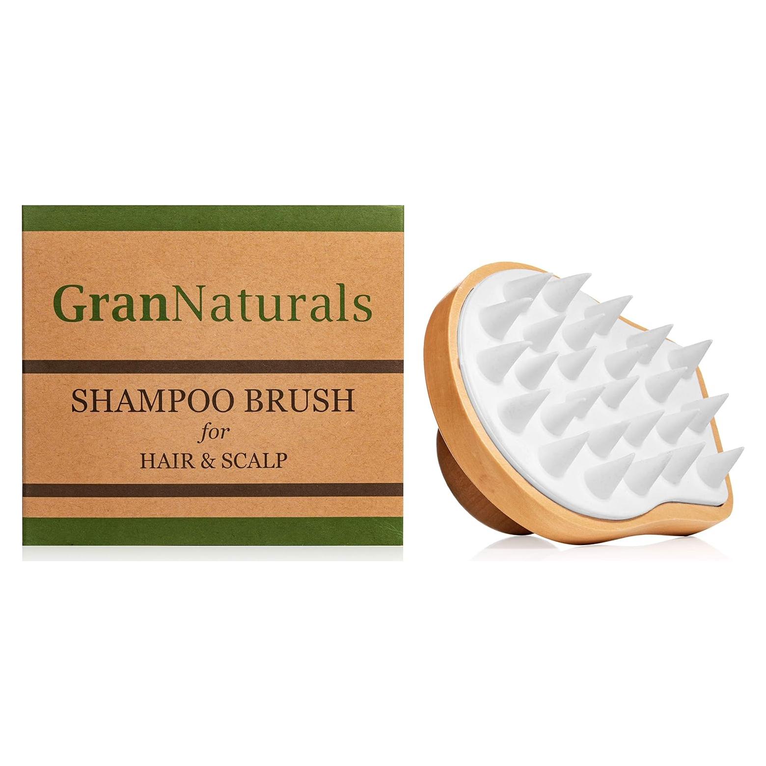 Cepillo Exfoliante GranNaturals de Madera para Cuero Cabelludo