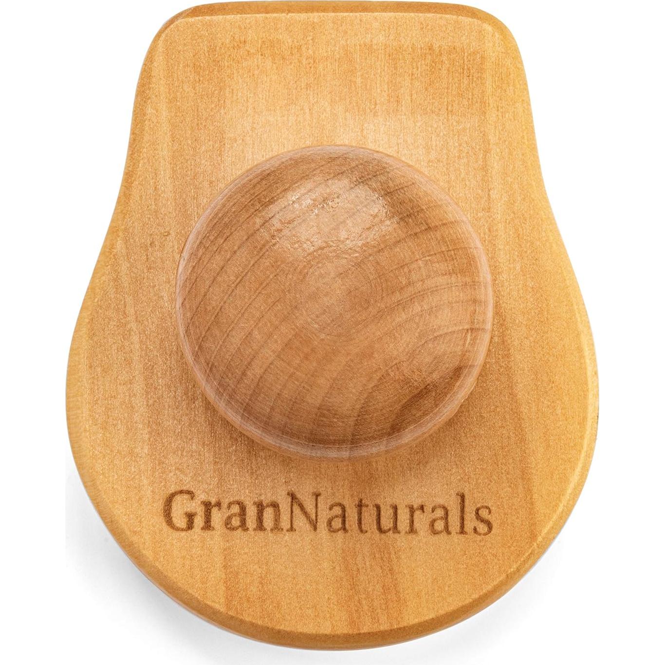 Cepillo Exfoliante GranNaturals de Madera para Cuero Cabelludo