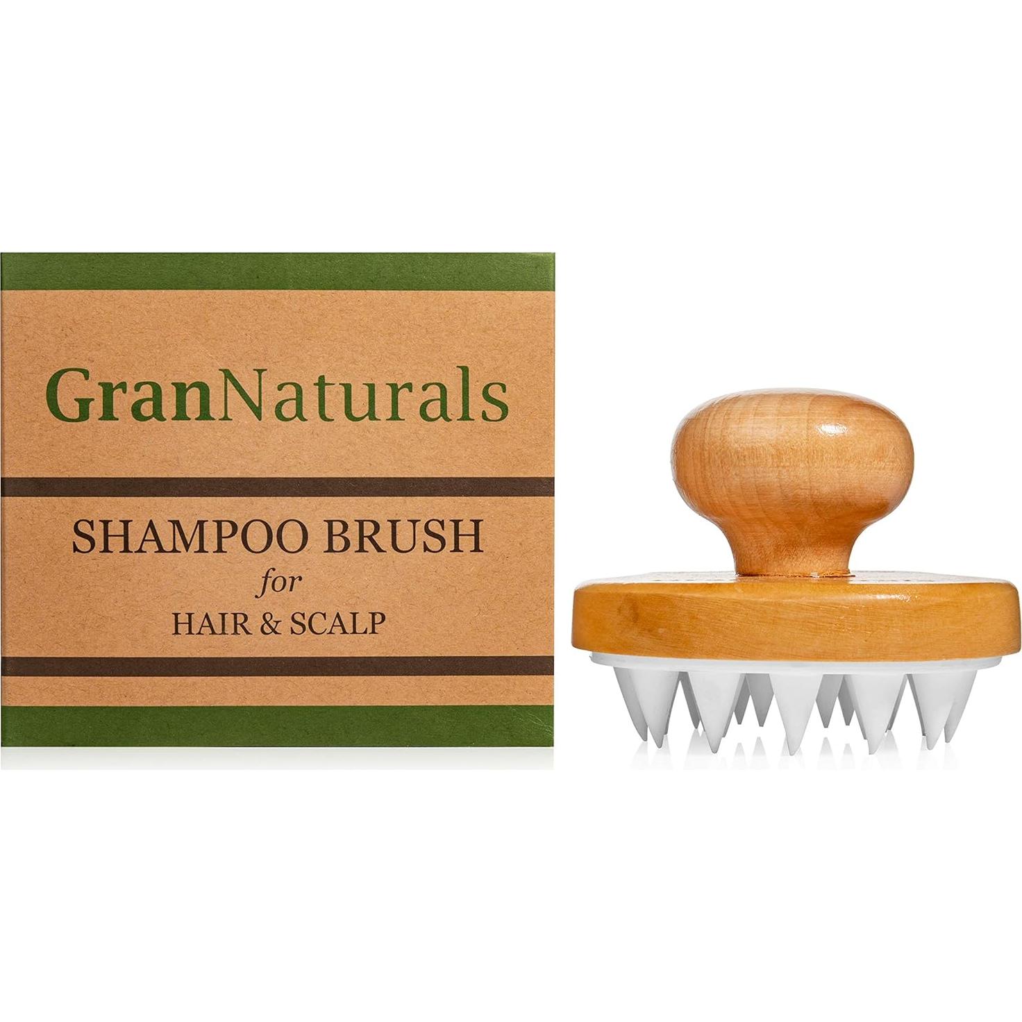 Cepillo Exfoliante GranNaturals de Madera para Cuero Cabelludo