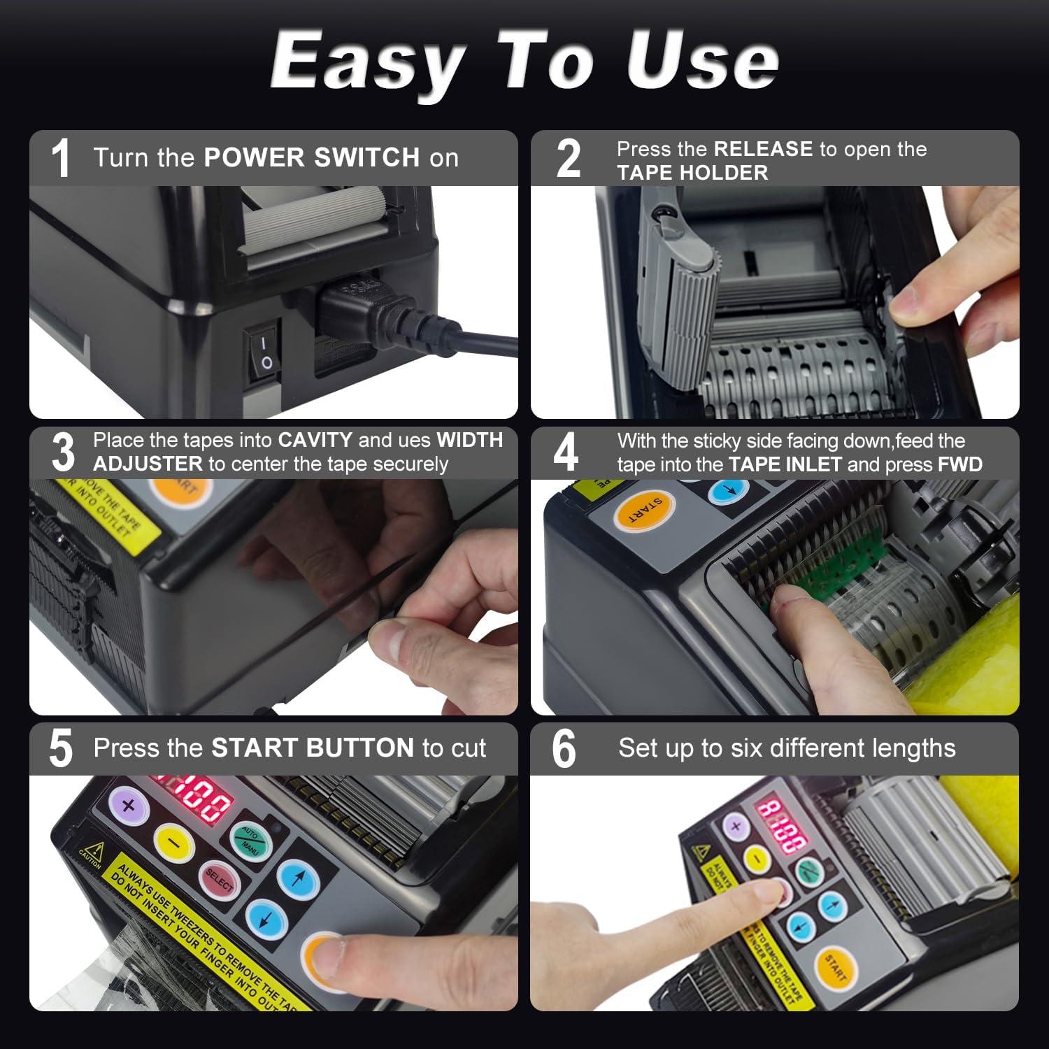 Máquina de Corte de Cinta Yueidung 999mm Automática Negra