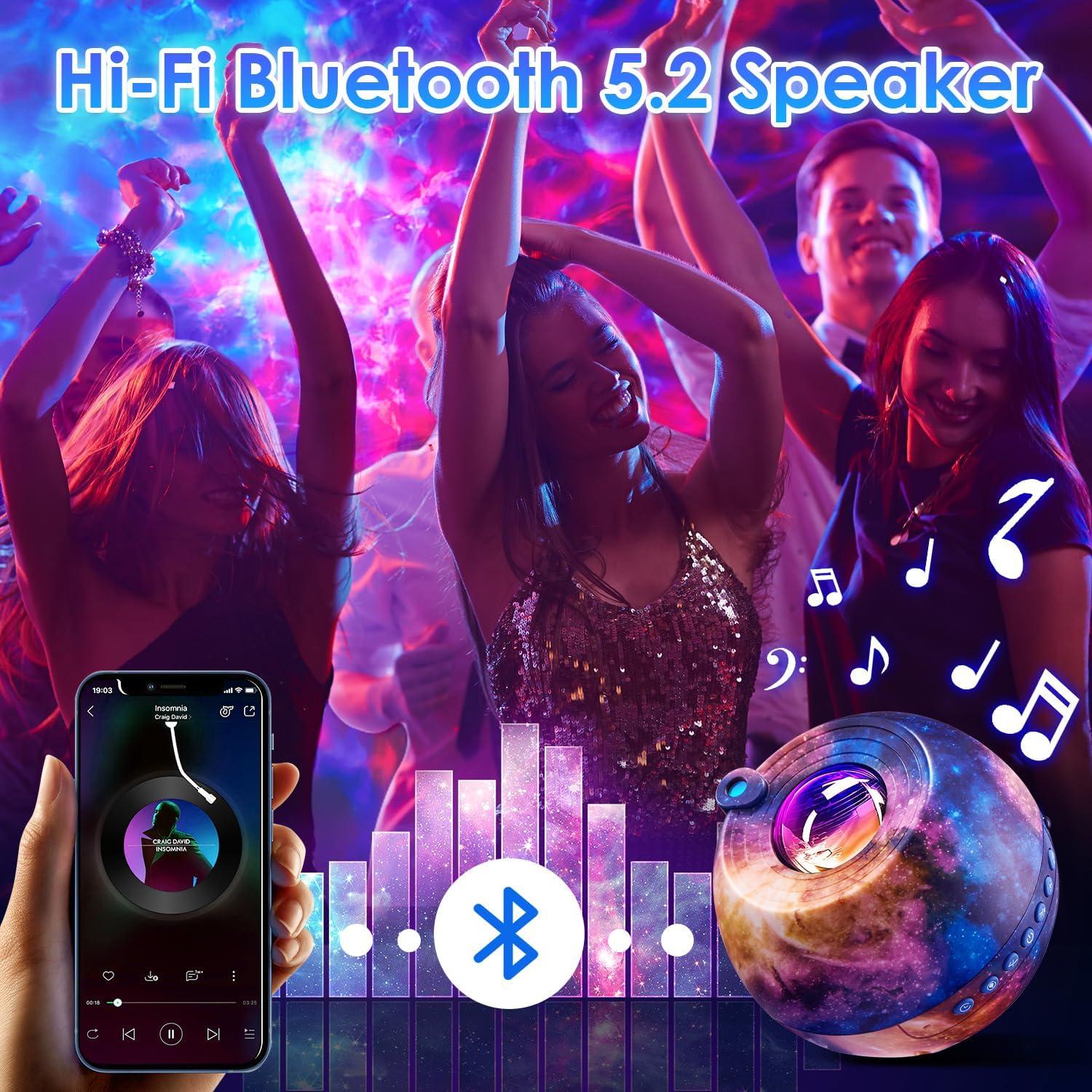 Proyector de Estrellas PIKOY 4 en 1 con Bluetooth y Ruido Blanco