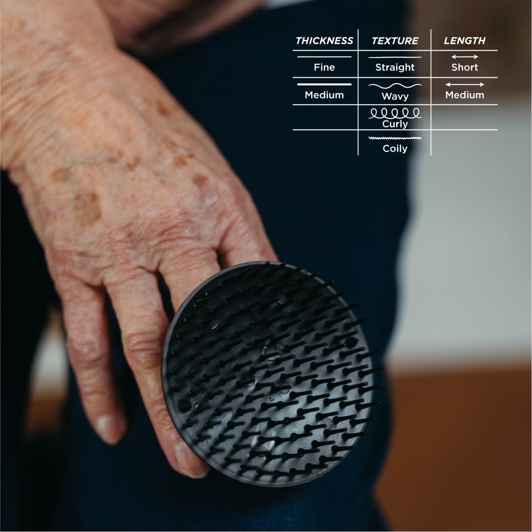 Cepillo Desenredante Denman D6 para Cabello Rizado Negro