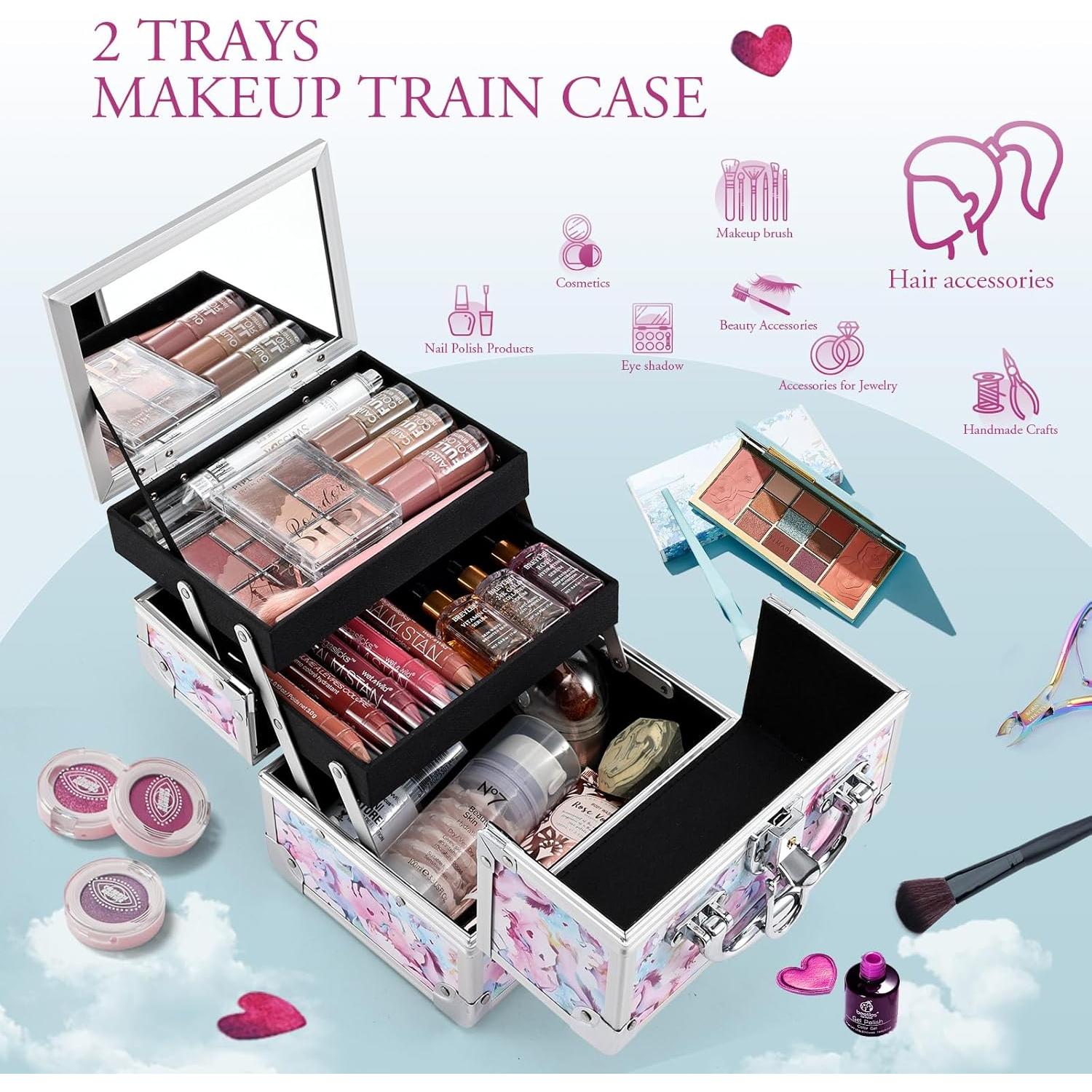 Estuche de Maquillaje Joligrace Unicornio Colorido 19.6x15.2cm