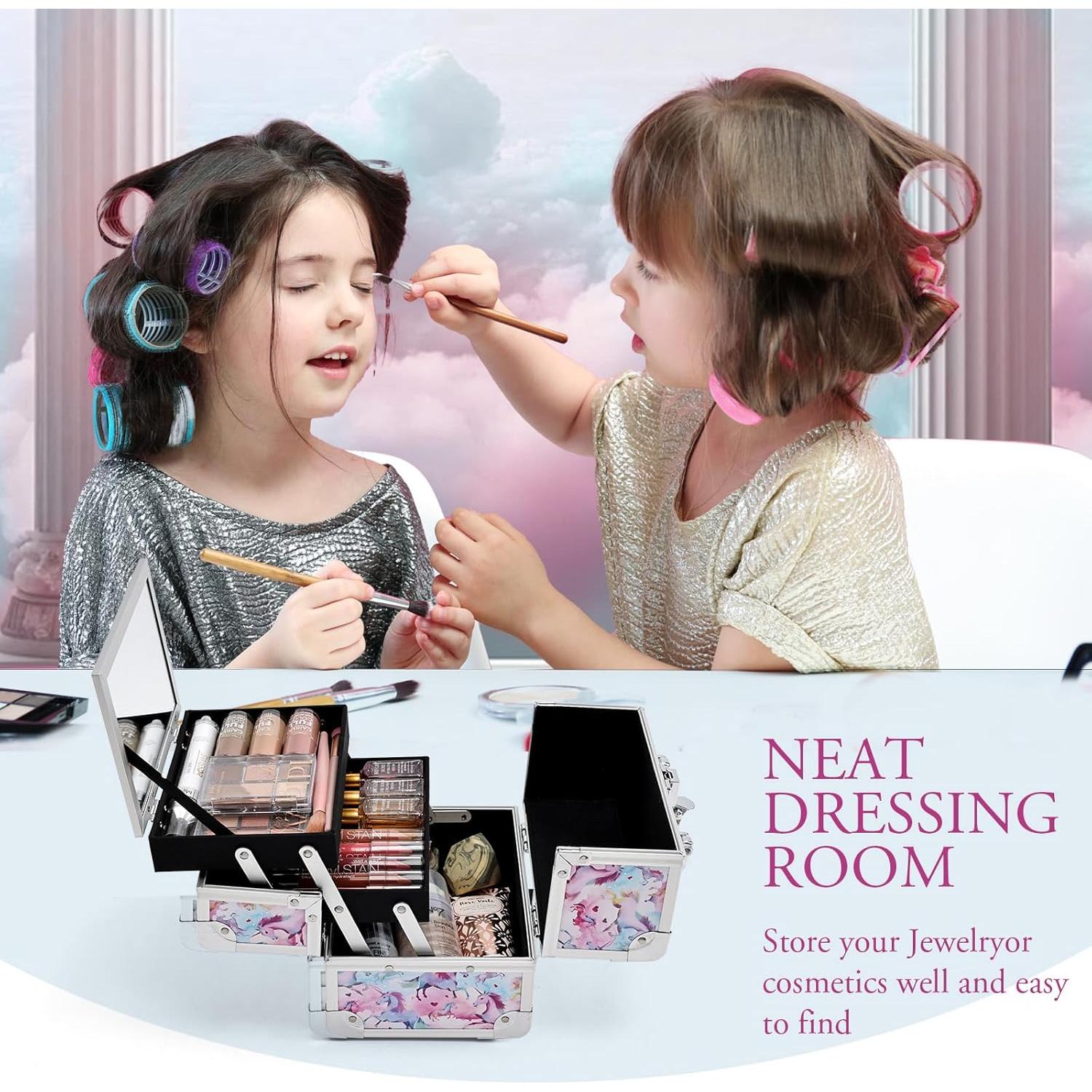 Estuche de Maquillaje Joligrace Unicornio Colorido 19.6x15.2cm