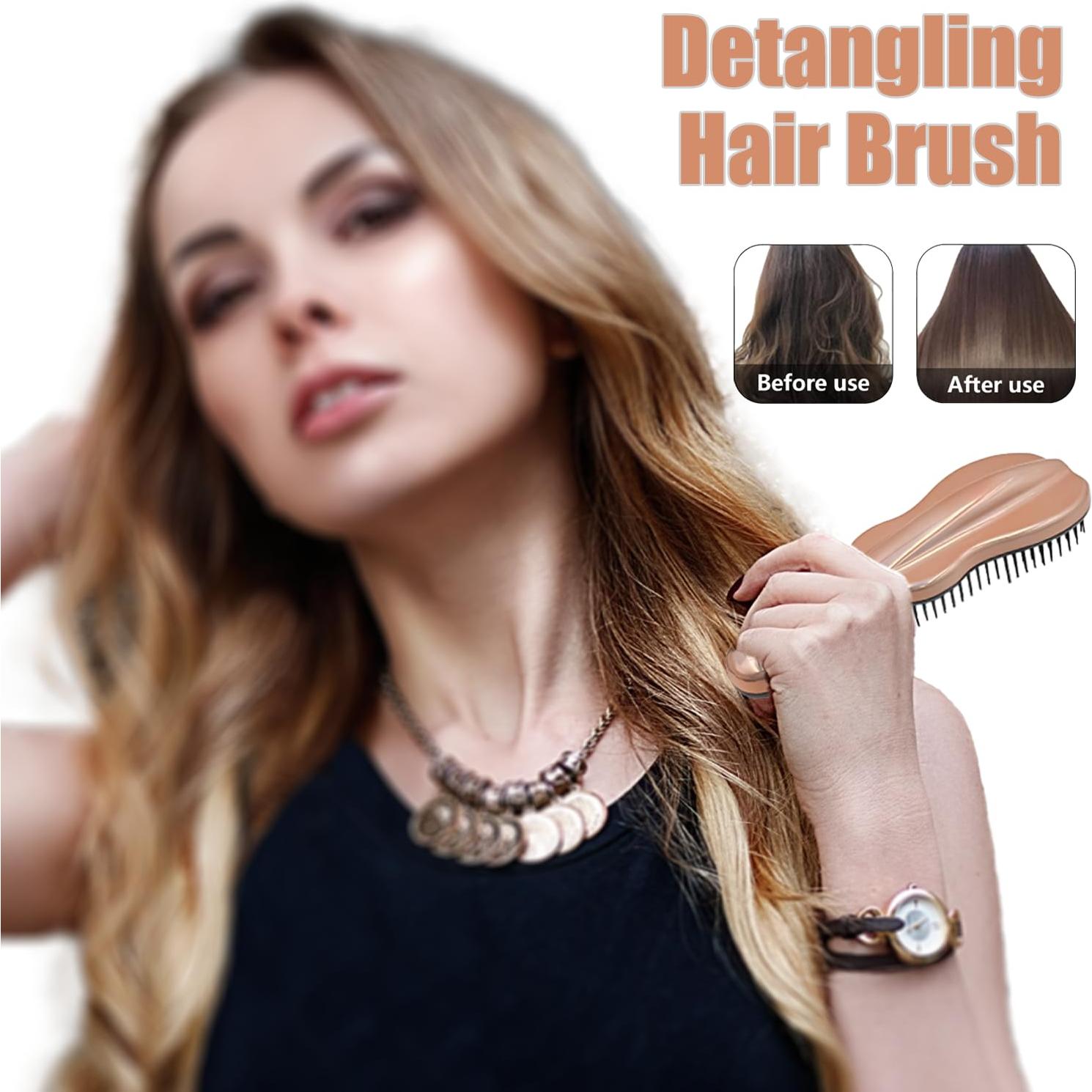 Cepillo Desenredante WYNK Oro Champagne para Cabello Natural