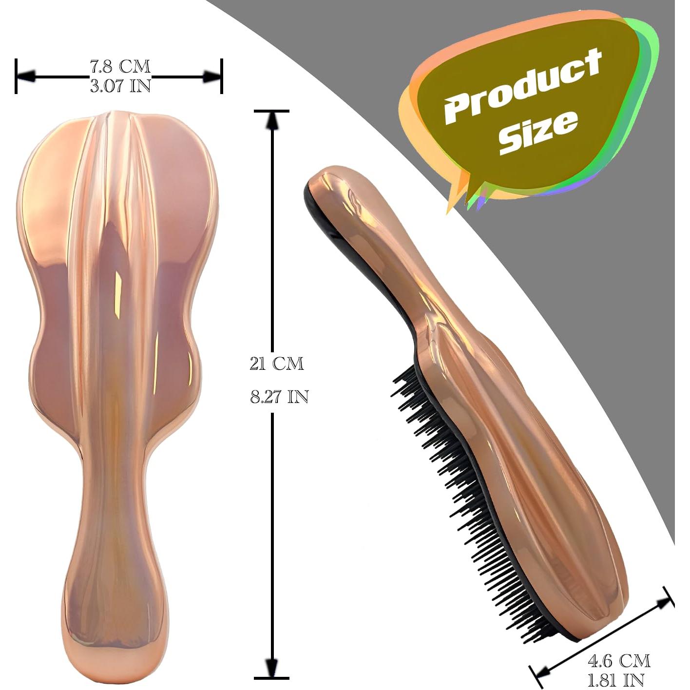 Cepillo Desenredante WYNK Oro Champagne para Cabello Natural