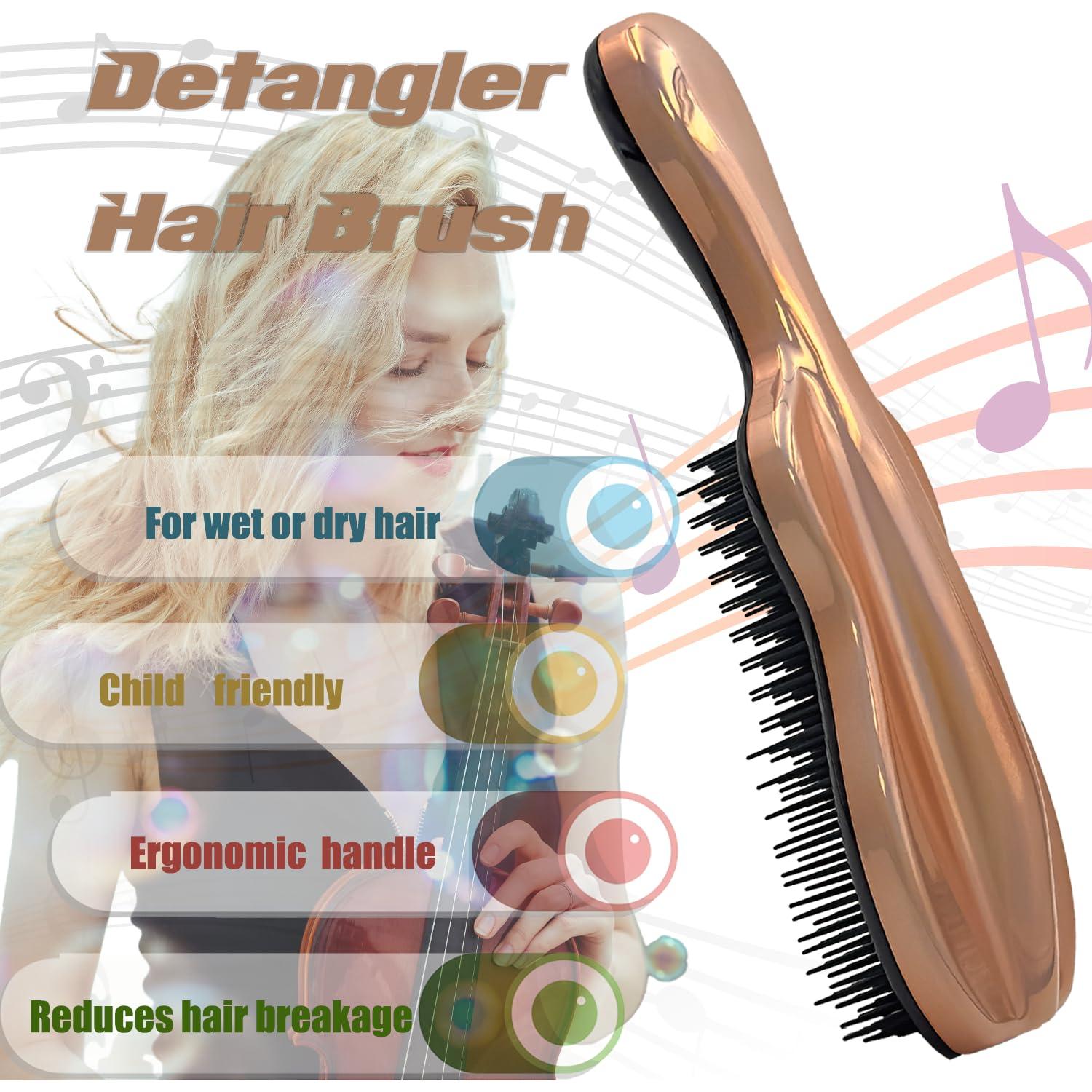 Cepillo Desenredante WYNK Oro Champagne para Cabello Natural