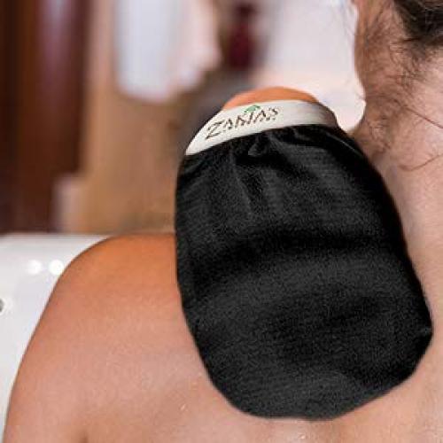 Guante Exfoliante Kessa Original Zakia's Morocco - Negro Carbón