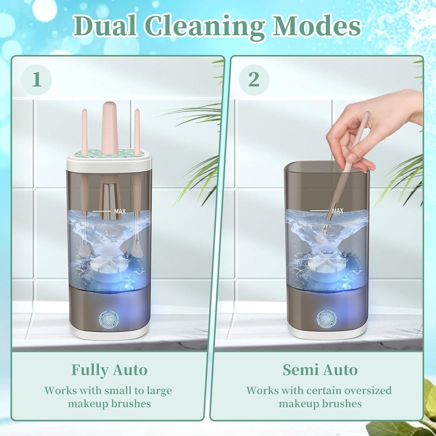 Limpiadora Eléctrica de Brochas Tpsofy - Negro, 7000RPM