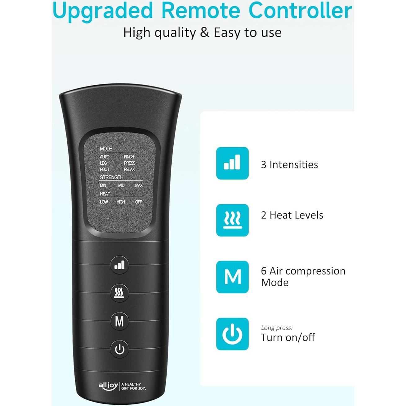 Masajeador de Piernas ALLJOY con Calor y Compresión 6 Modos