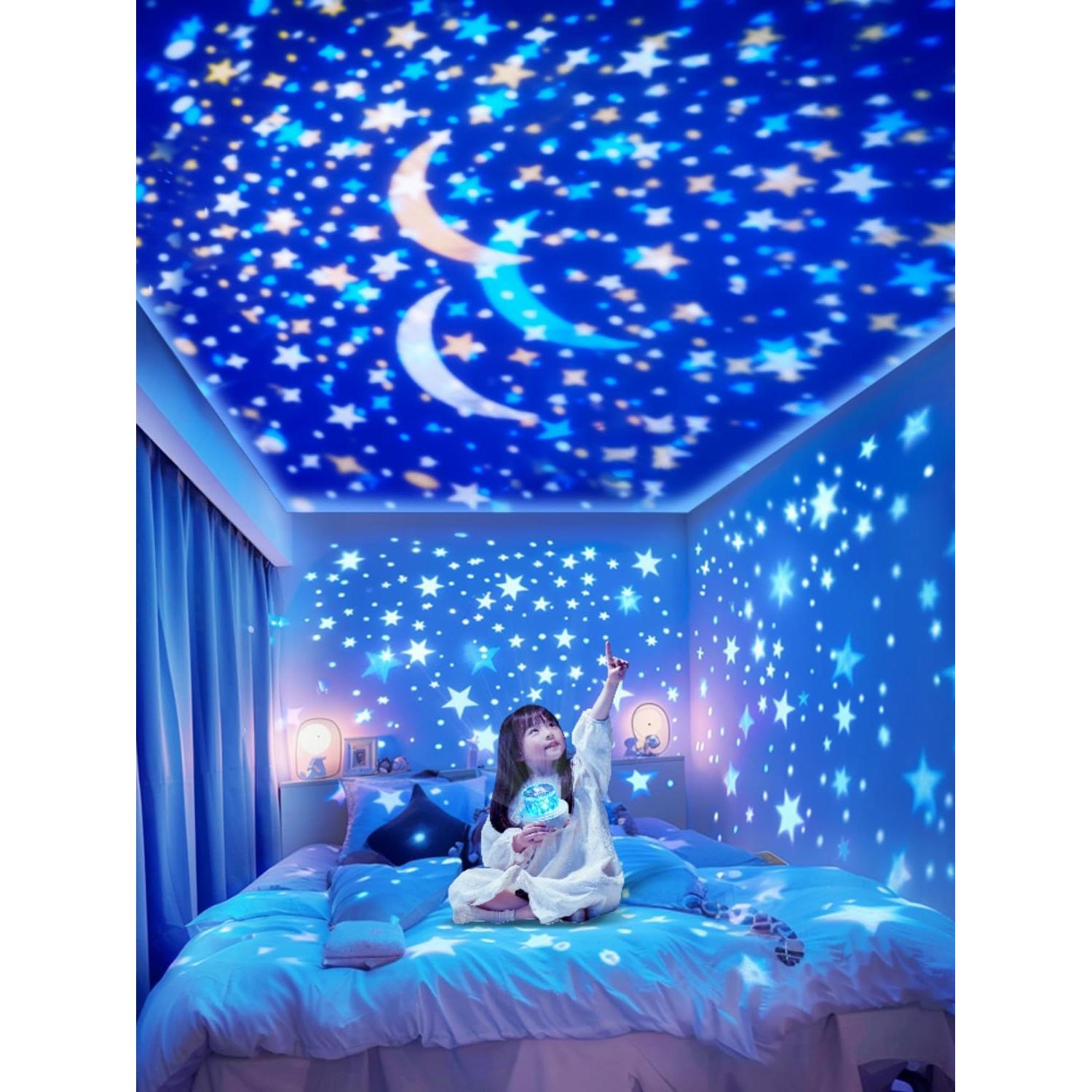 Proyector de Luz Nocturna Eigther CP-HT2-Y 21 Películas 360°