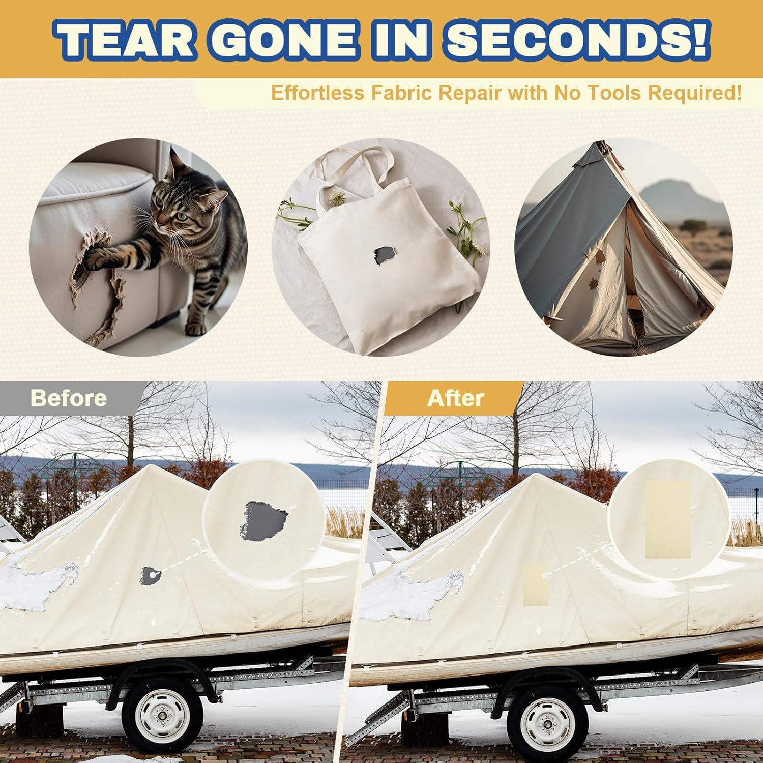 Cinta de Reparación de Lona Xroam 8 x 160 cm Verde Militar