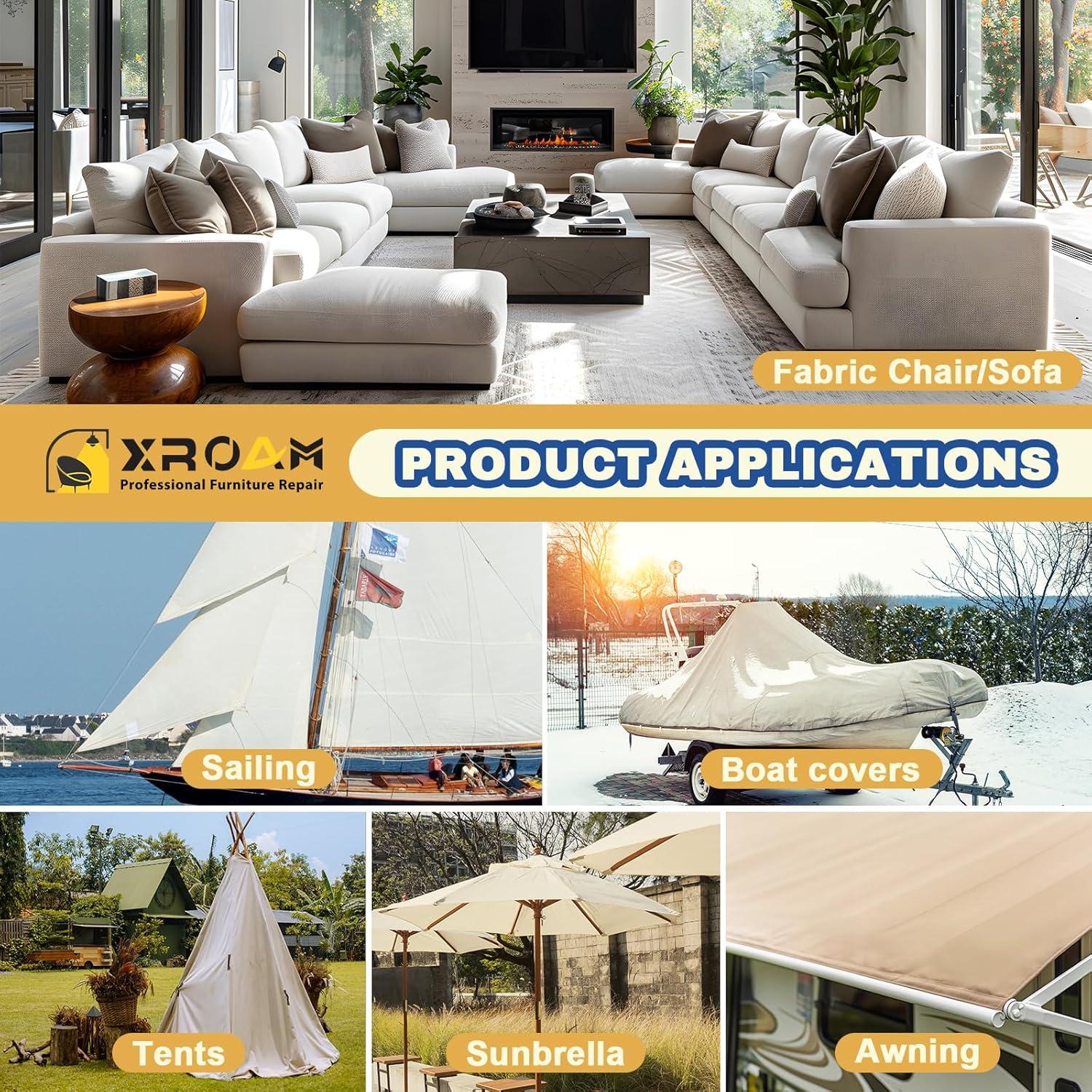 Cinta de Reparación de Lona Xroam 8 x 160 cm Verde Militar