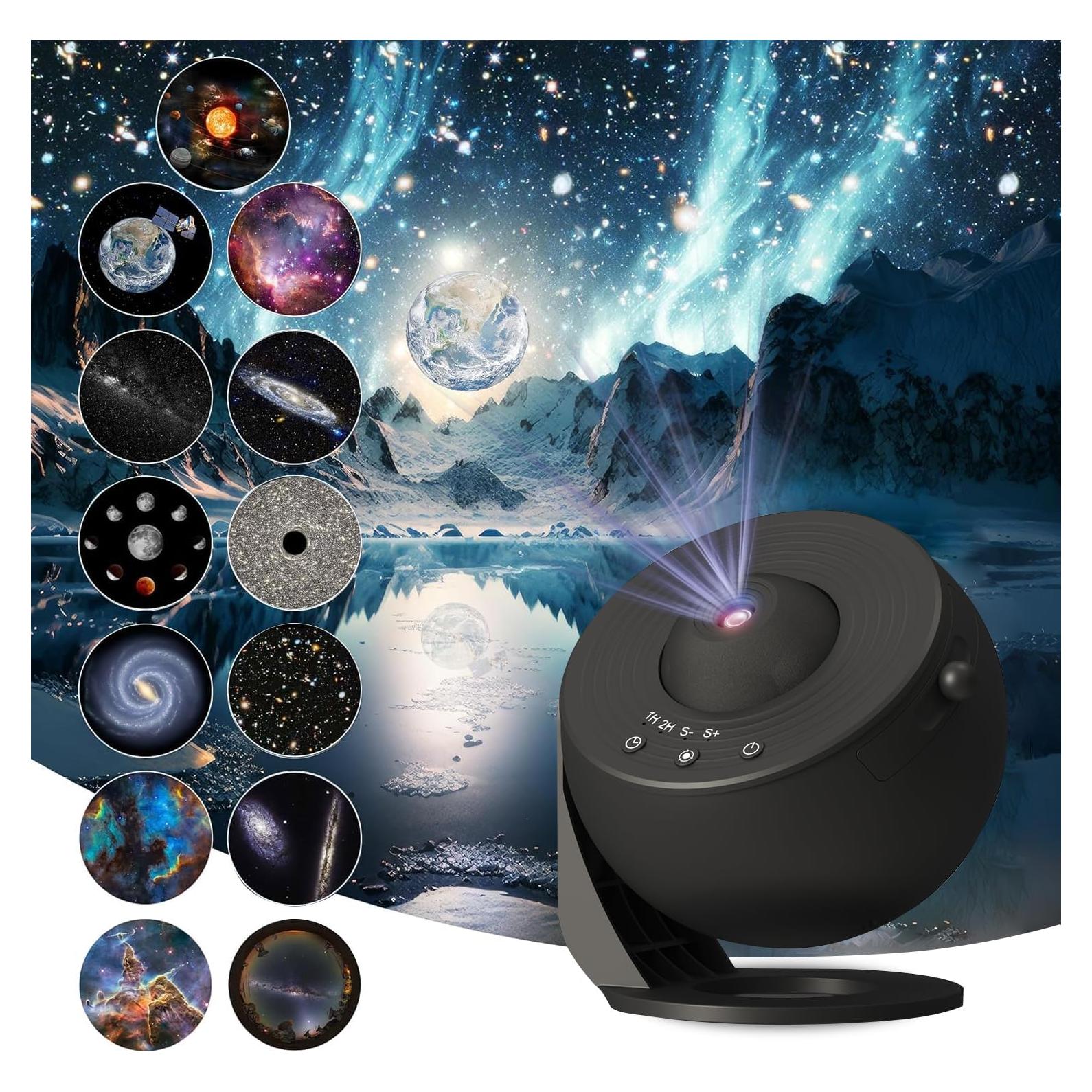 Proyector de Estrellas Planetario Rusoso 13 Discos HD 360°