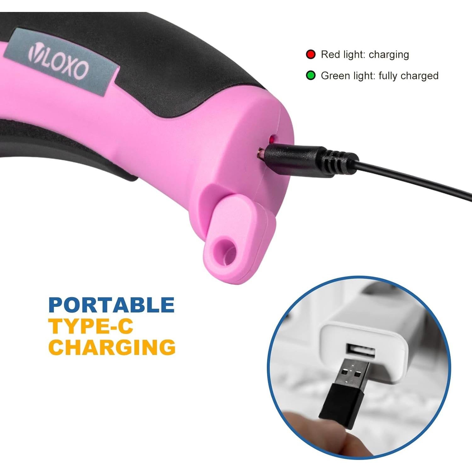 Tijeras eléctricas VLOXO 4.2V inalámbricas con seguridad