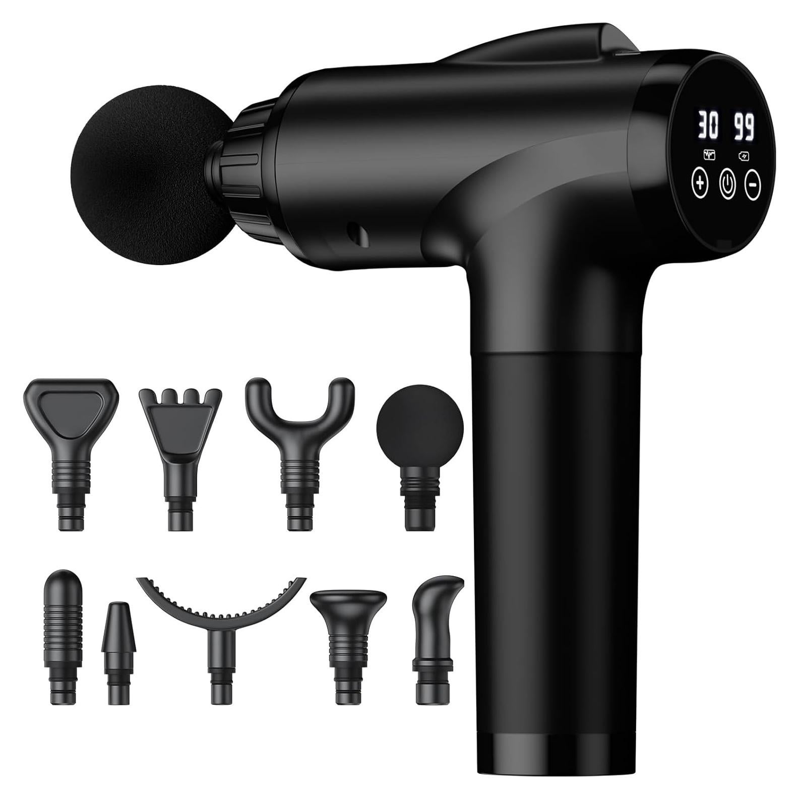 Pistola de Masaje OLsky M687 9 Accesorios 30 Velocidades