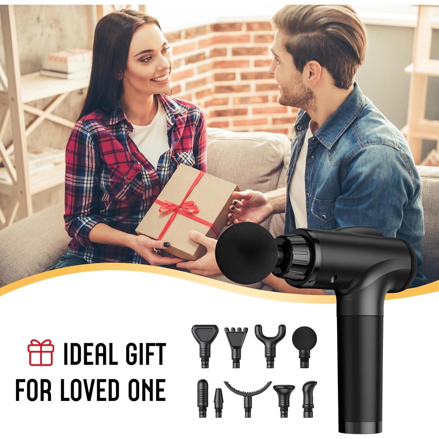 Pistola de Masaje OLsky M687 9 Accesorios 30 Velocidades